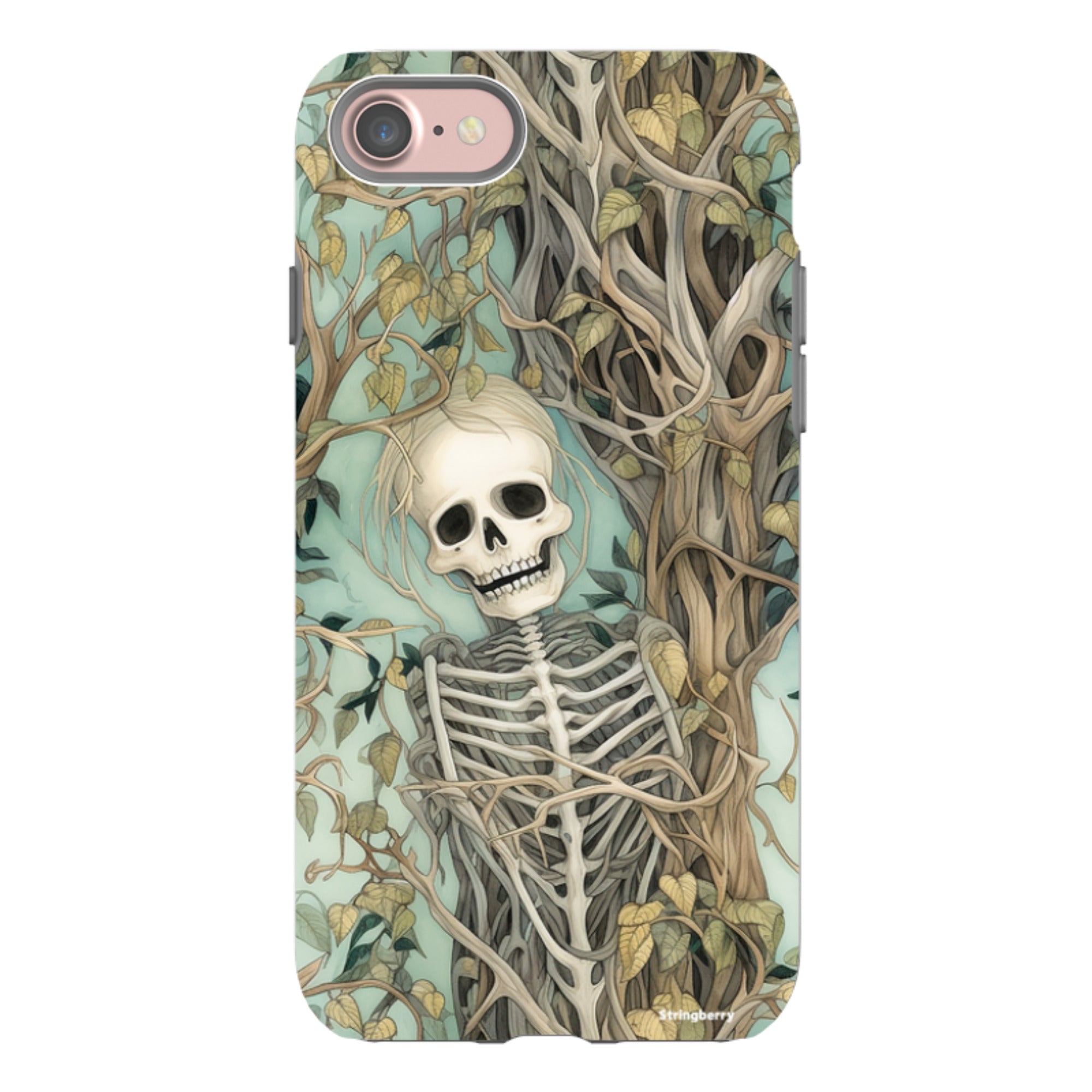 iPhone Tough Case - Skeletal Floral