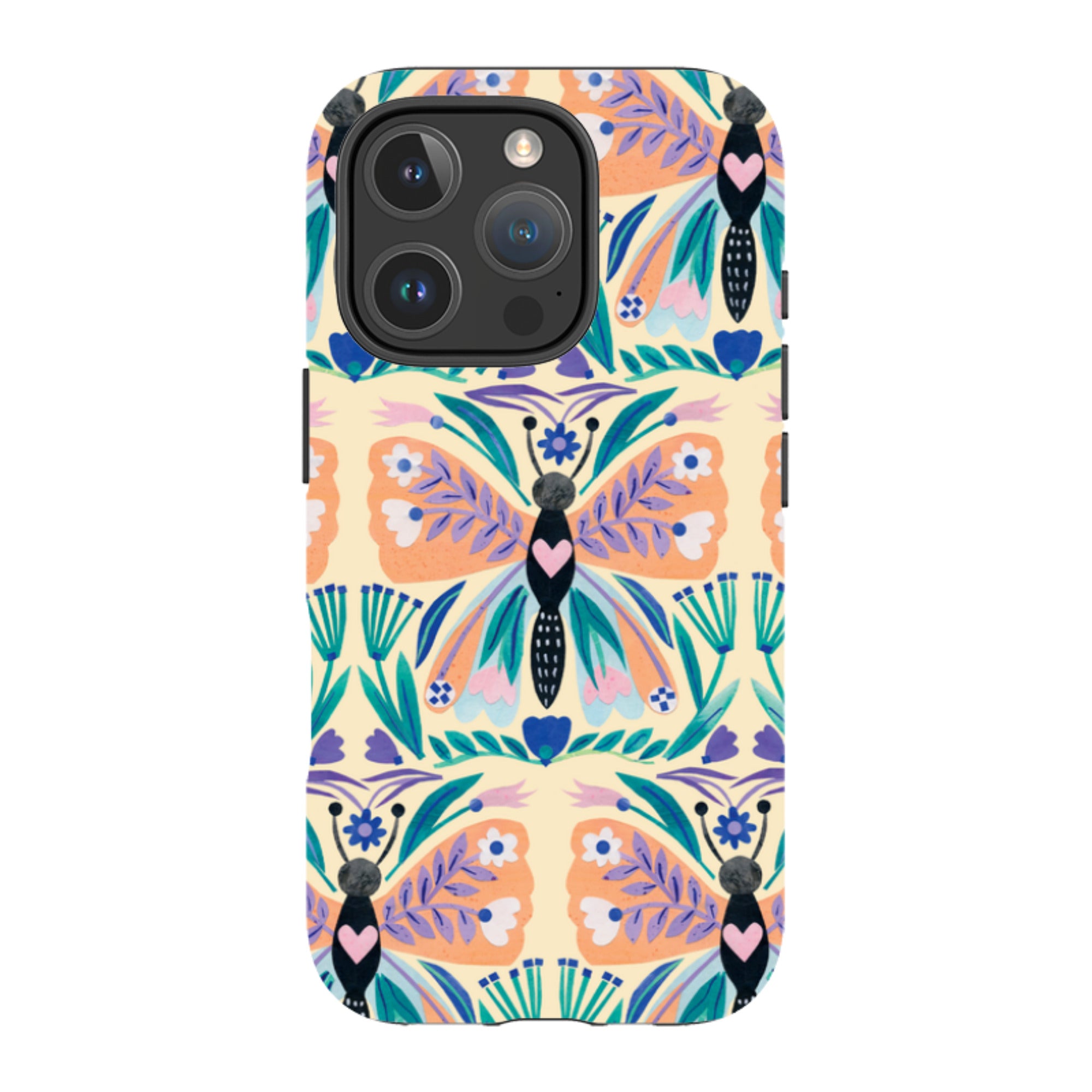 iPhone Tough Case - All Over Butterfly By Tracey English