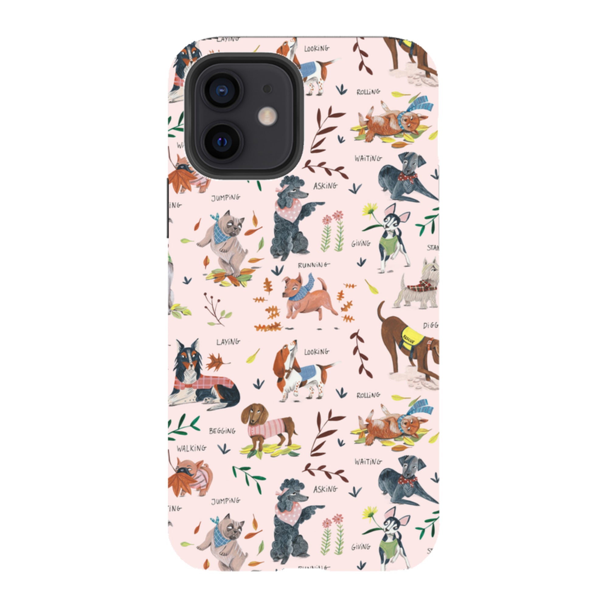 iPhone Tough Case - Dog Pattern By Caroline Bonne Muller