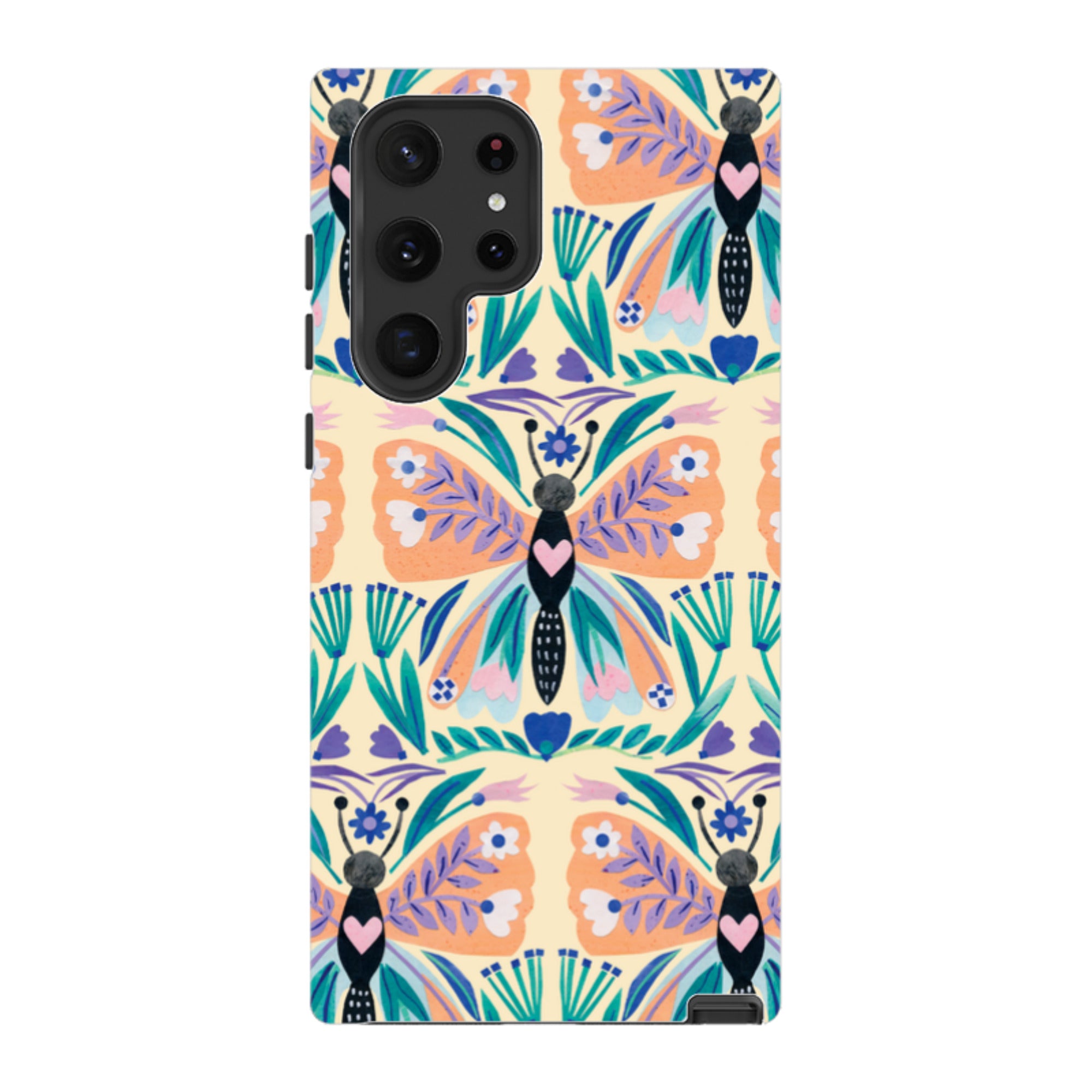 Samsung Tough Case - All Over Butterfly By Tracey English