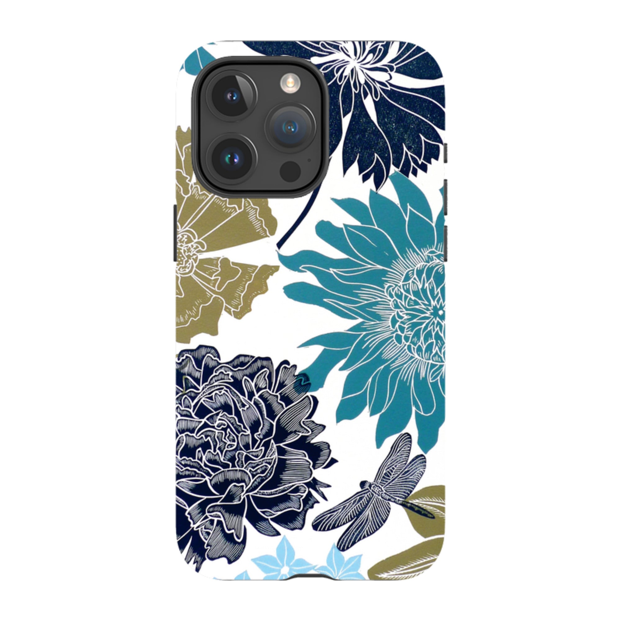 iPhone Tough Case - Cottage Garden Drangonfly By Kate Heiss