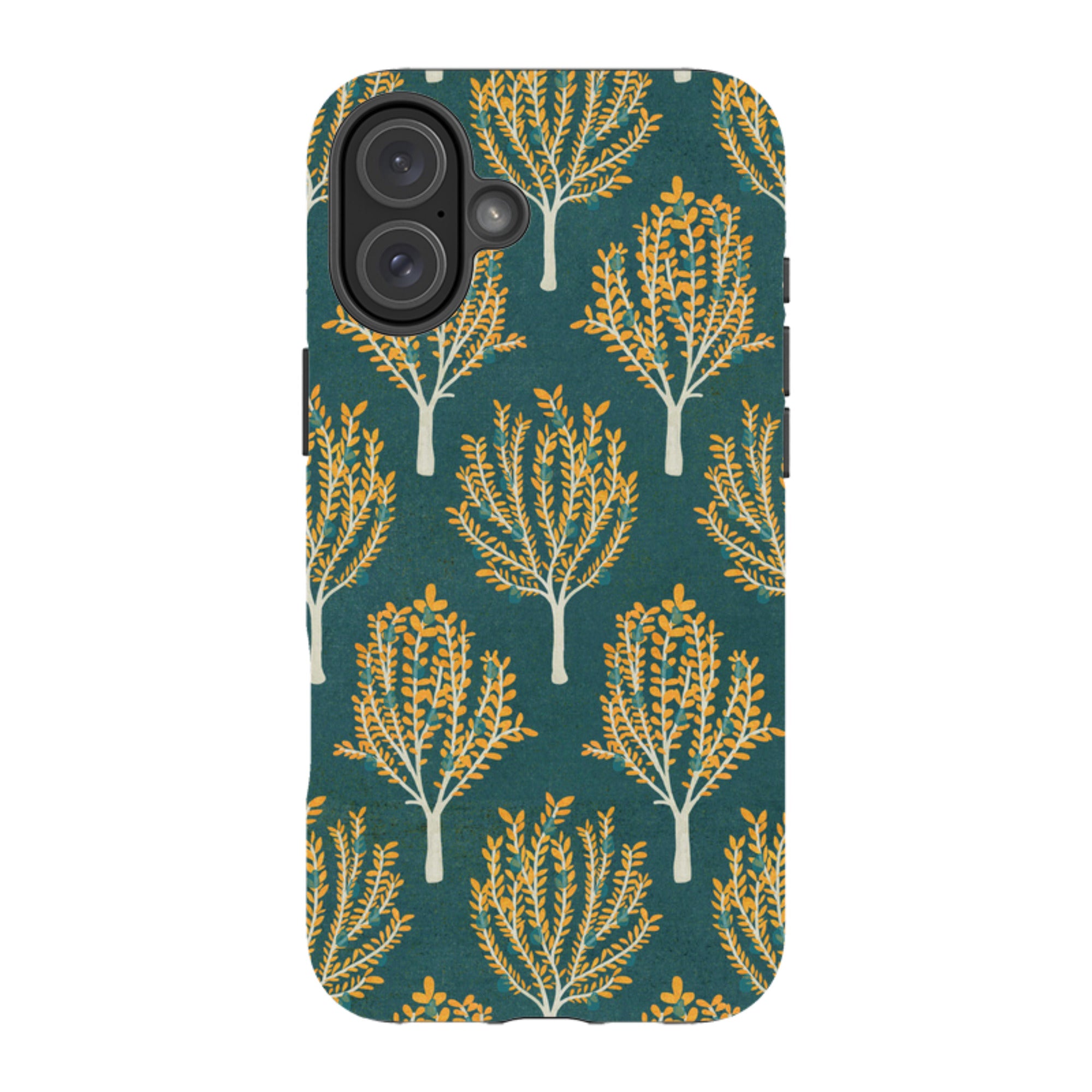iPhone Tough Case - Pear Trees Teal By Katherine Quinn