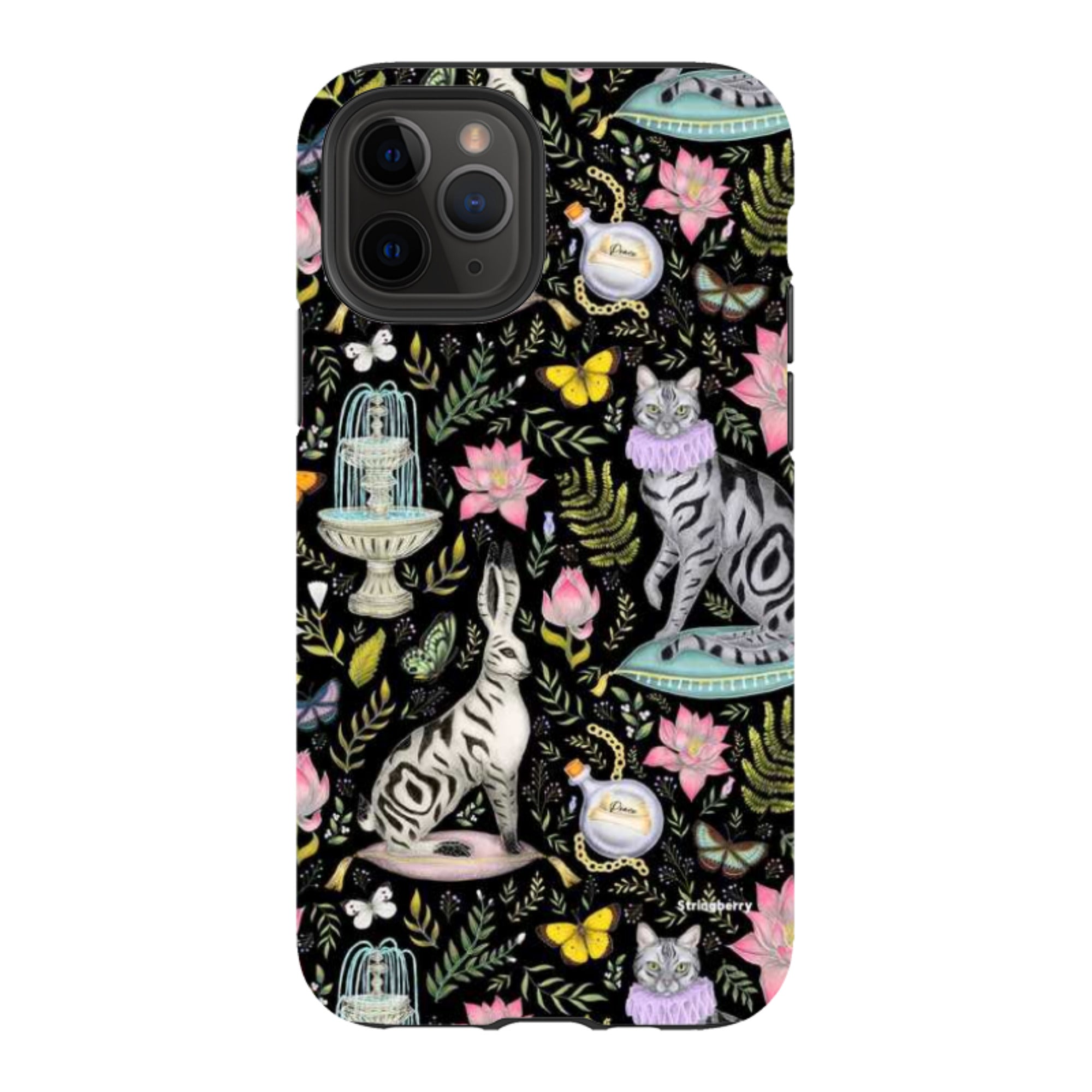 iPhone Tough Case - Lotus Garden By Catherine Rowe