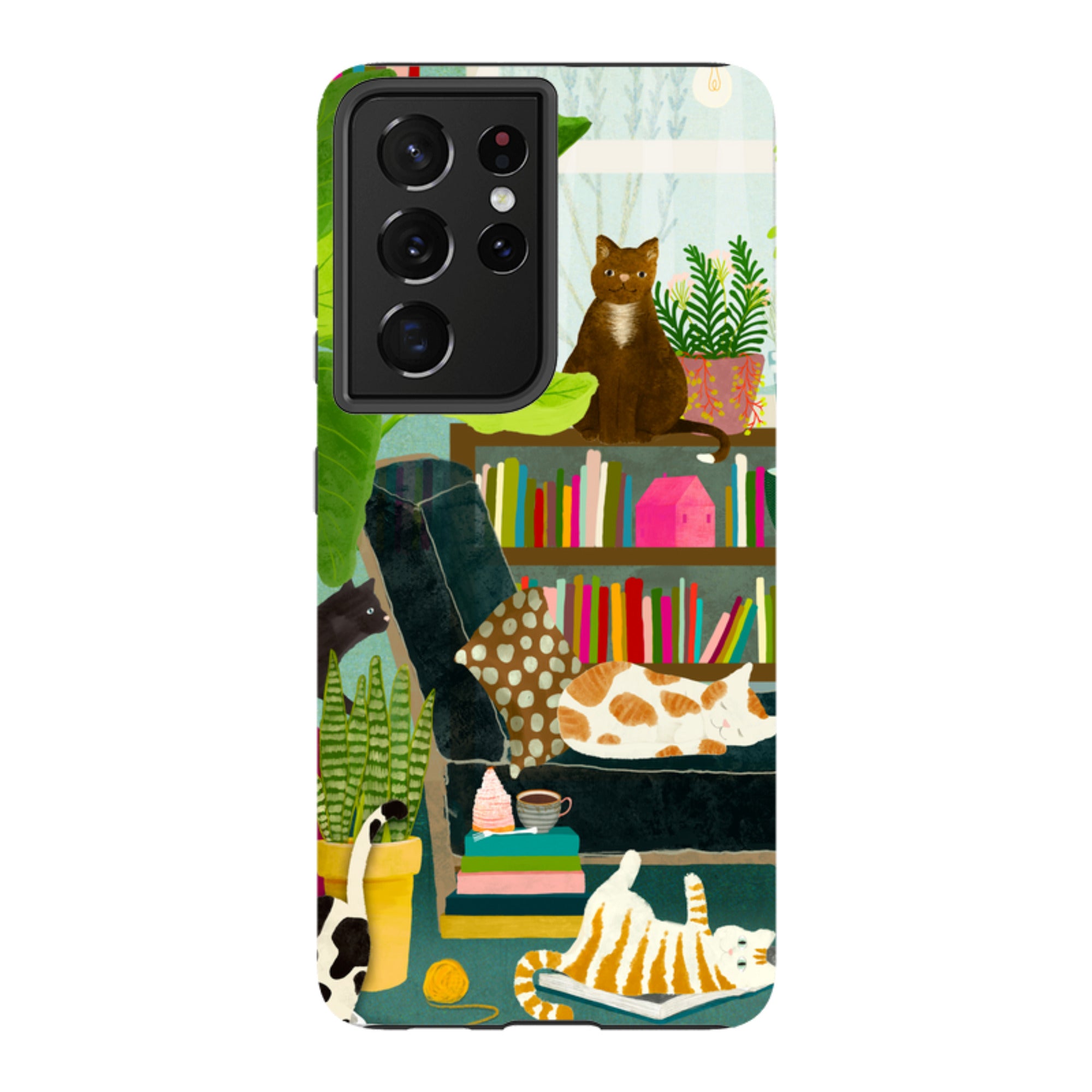 Samsung Tough Case - Cat Library By Katherine Quinn