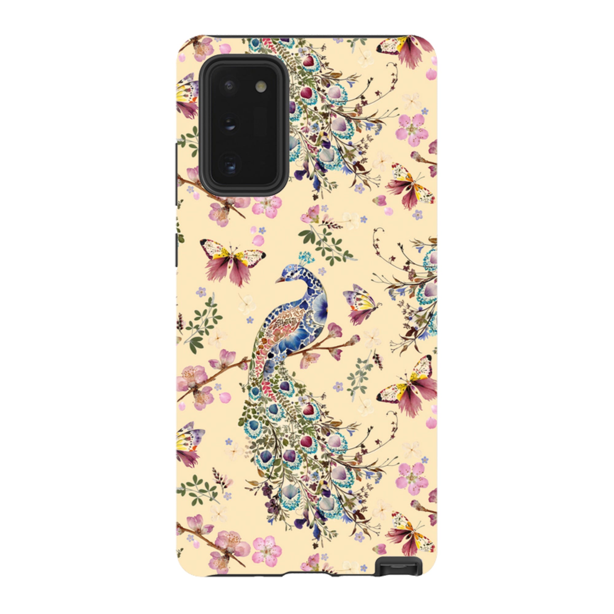 Samsung Tough Case - Peacock and Cherry Blossoms Lilly By Helen Ahpornsiri