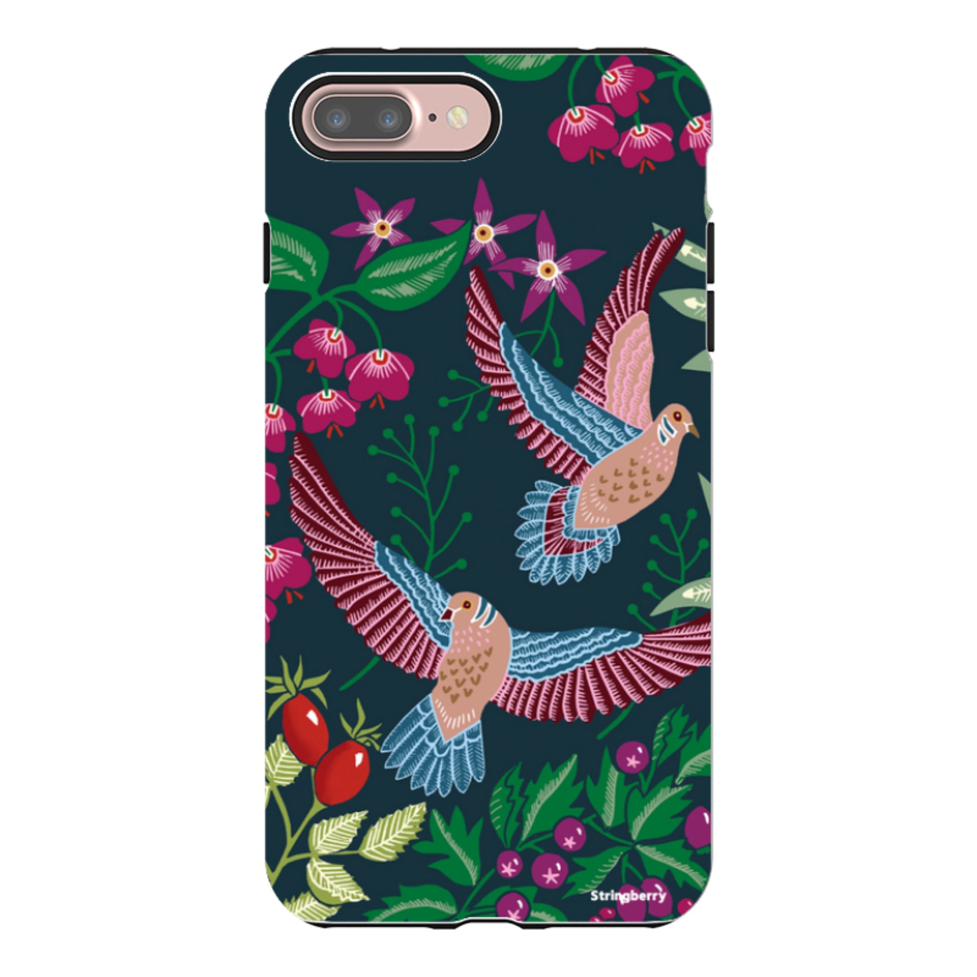 iPhone Tough Case - Two Turtle Doves By Kate Heiss