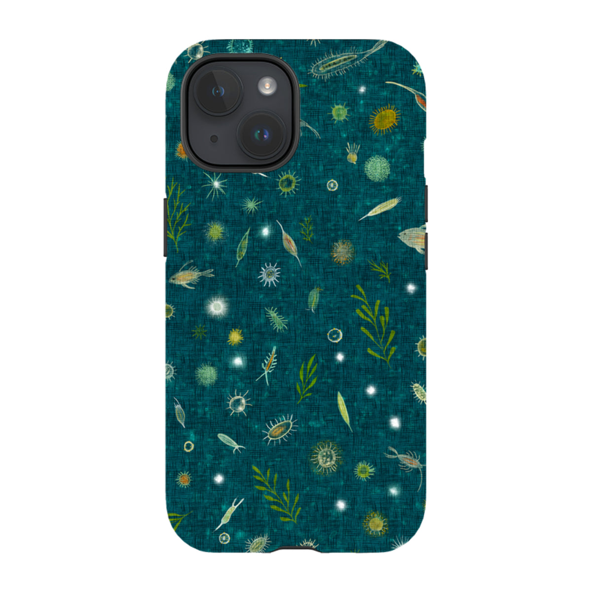 iPhone Tough Case - Plankton - Steel Blue By Katherine Quinn