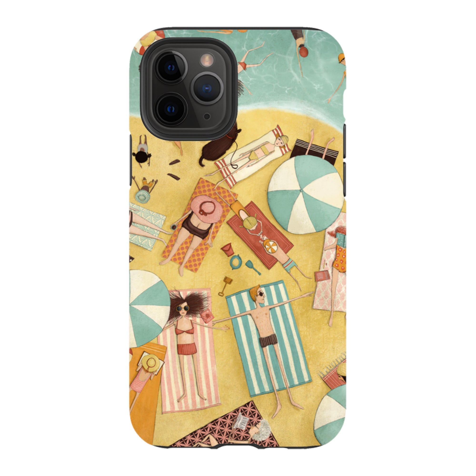 iPhone Tough Case - Beach Day By Maja Lindberg
