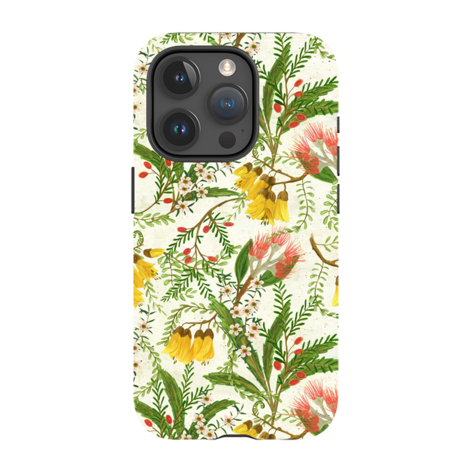 iPhone Tough Case - Kowhai And Bottle Brush By Katherine Quinn