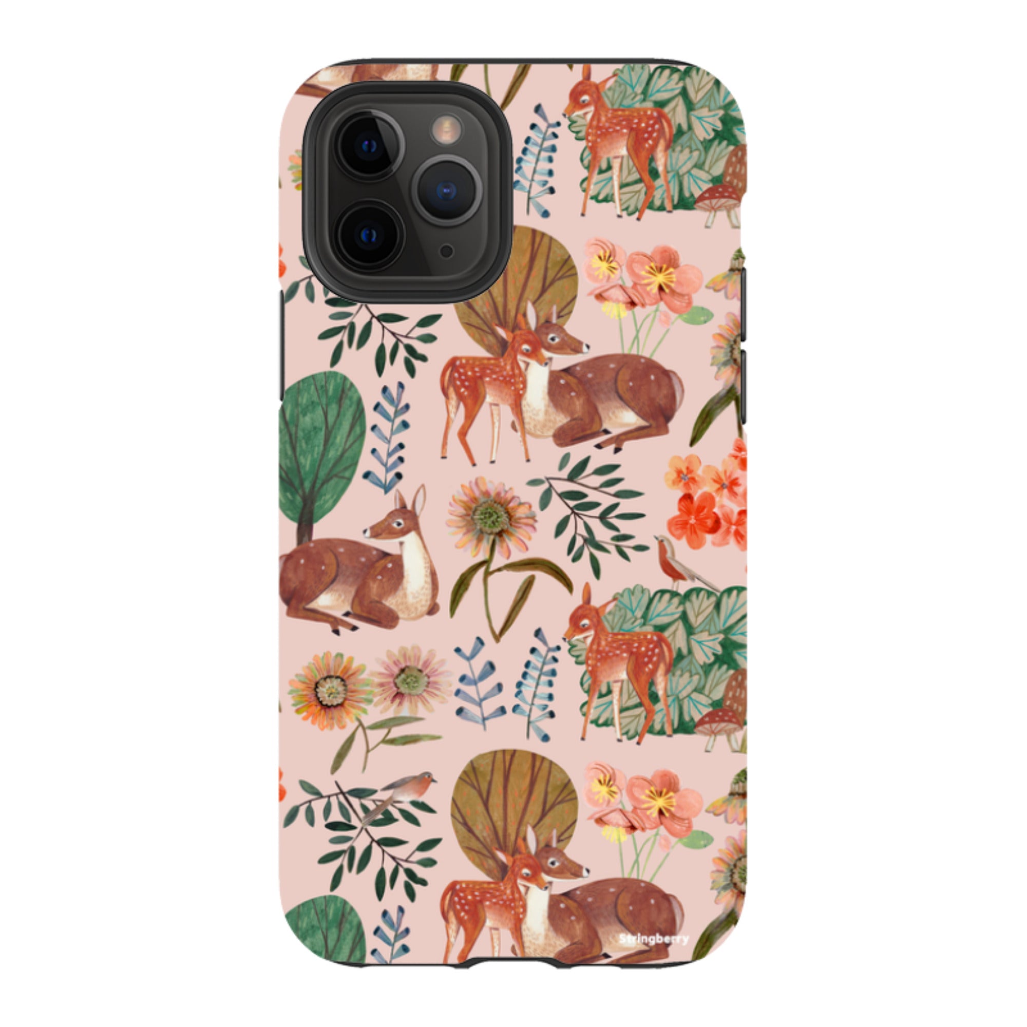iPhone Tough Case - Deer Pattern By Caroline Bonne Muller