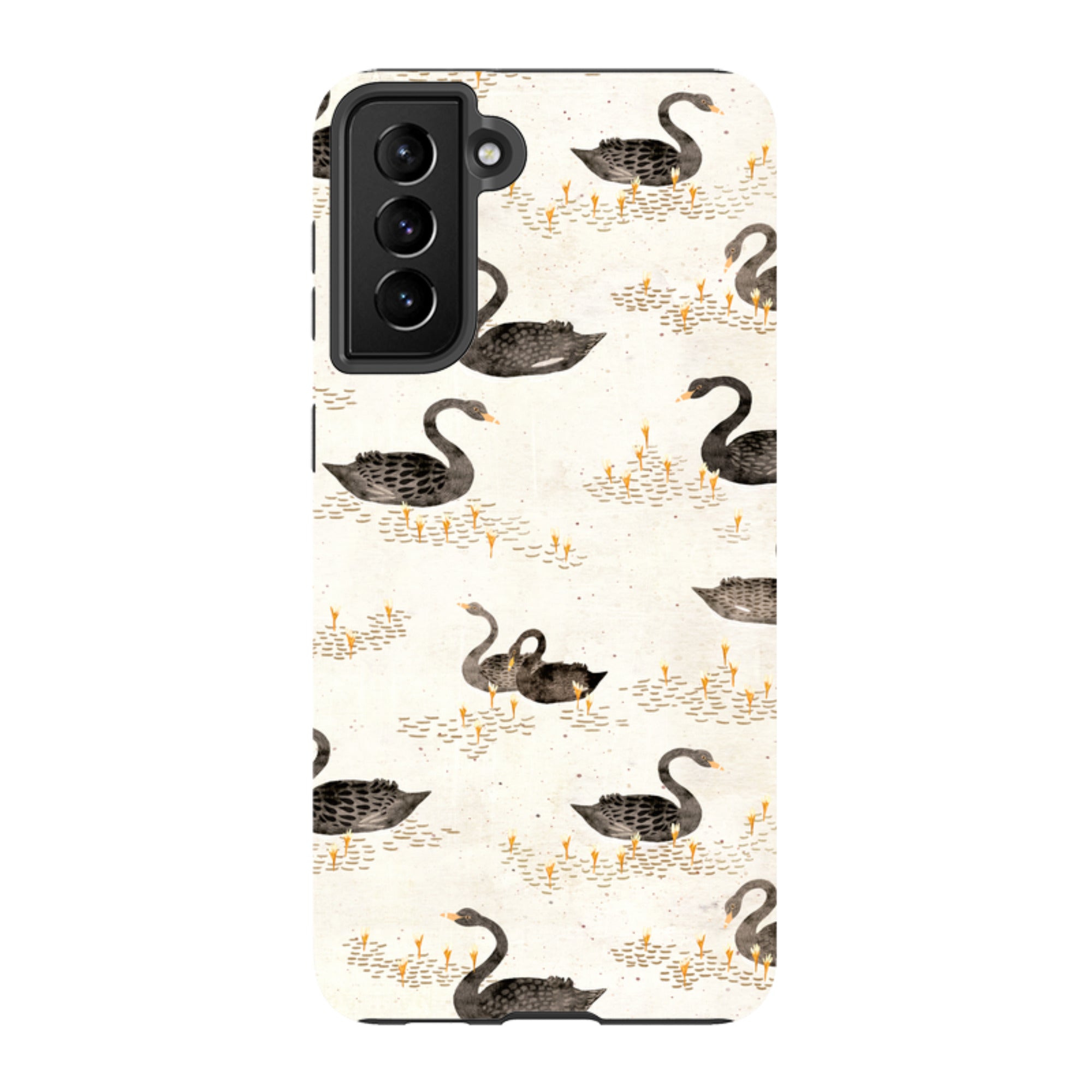 Samsung Tough Case - Swans Cream By Katherine Quinn