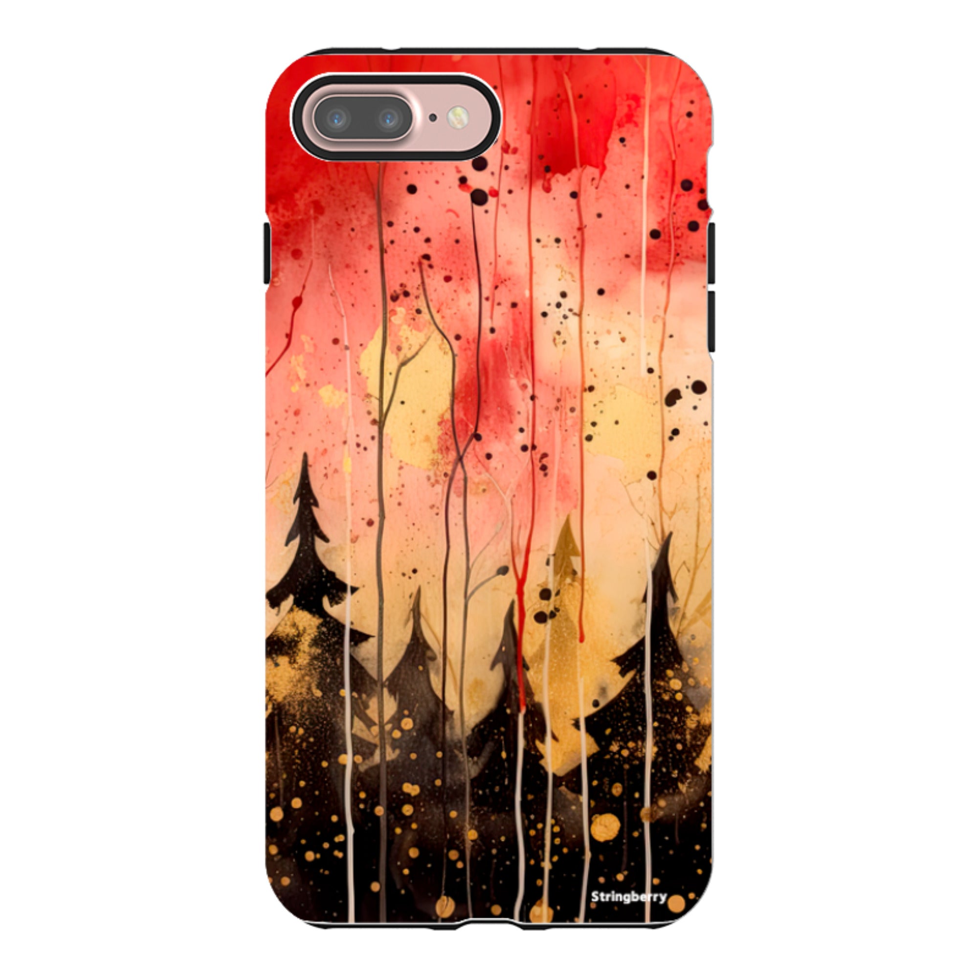 iPhone Tough Case - Watercolour Winter Forest