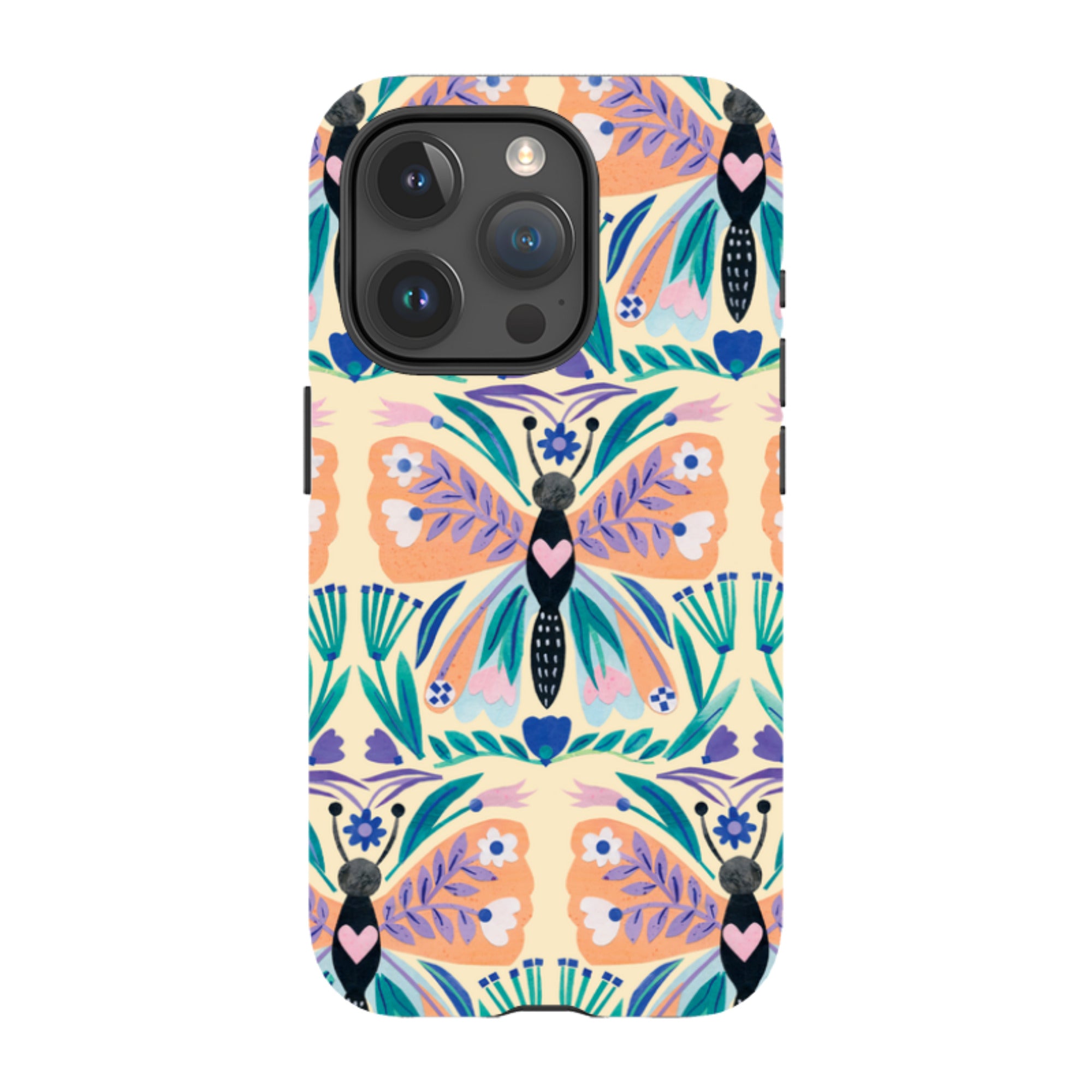 iPhone Tough Case - All Over Butterfly By Tracey English