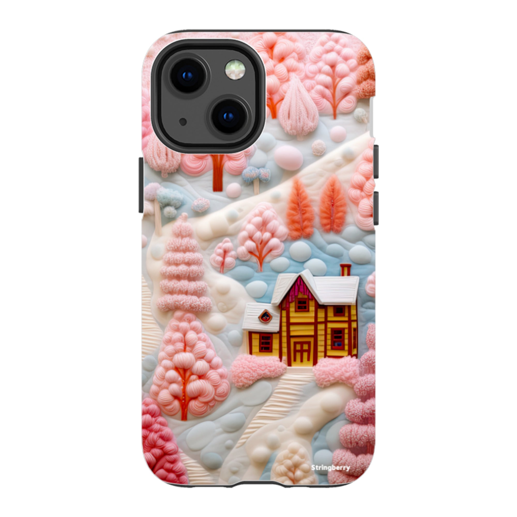 iPhone Tough Case - Embroidery Christmas