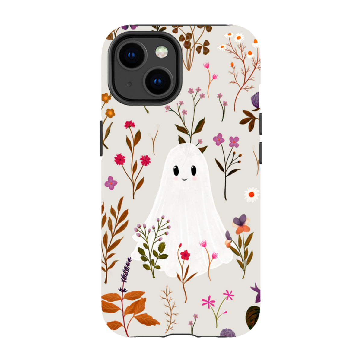 iPhone Tough Case - Ghost in the Garden - Stone Multi By Katherine Quinn