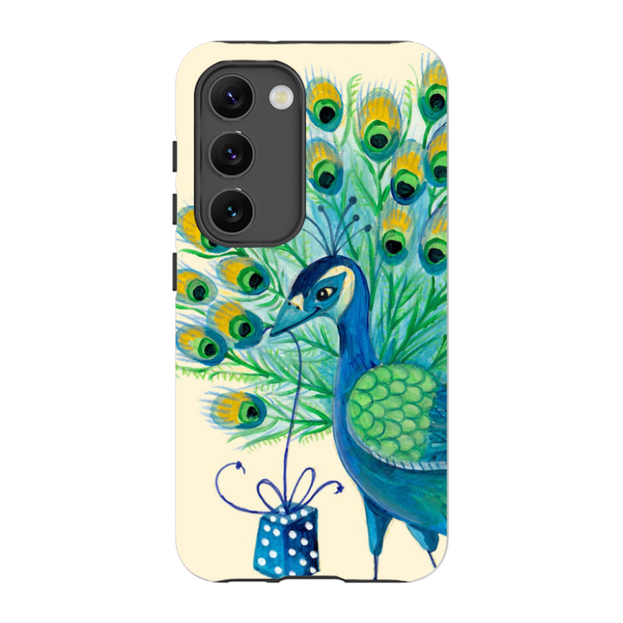 Samsung Tough Case - Peacock Present By Caroline Bonne Muller