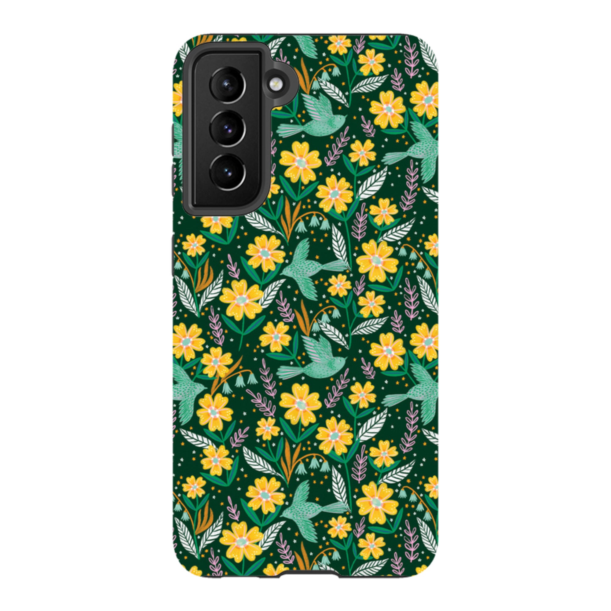 Samsung Tough Case - Sweet Birds Green By Lee Foster Wilson