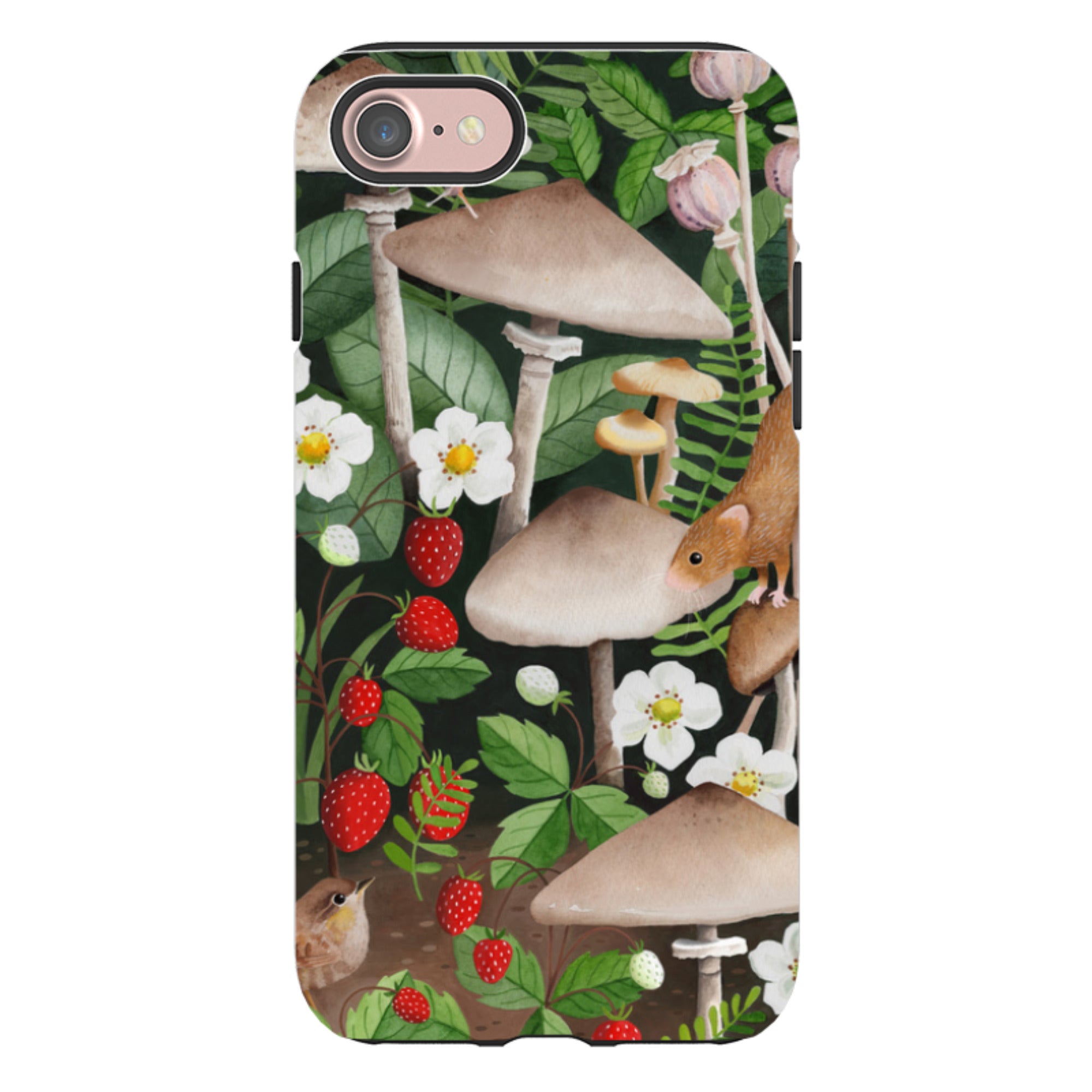 iPhone Tough Case - Strawberry Patch By Bex Parkin