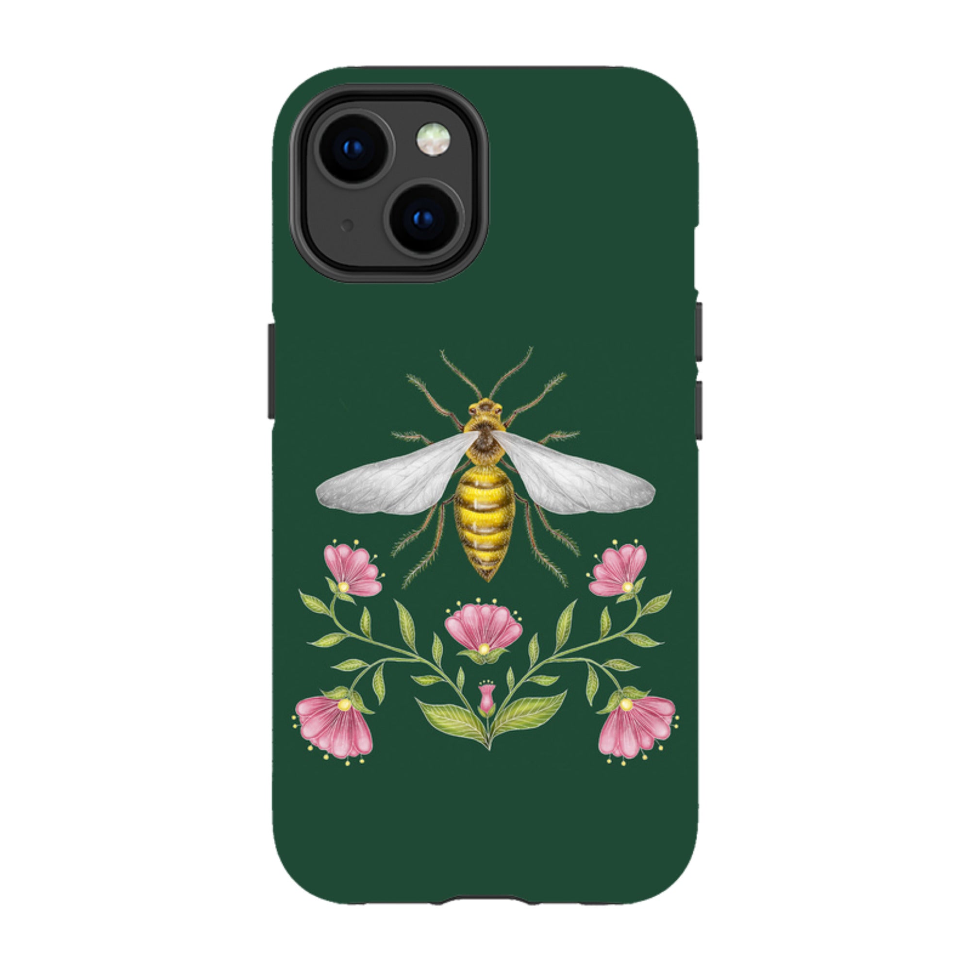 iPhone MagSafe Tough Case - Wings Of Freedom Emerald By Catherine Rowe