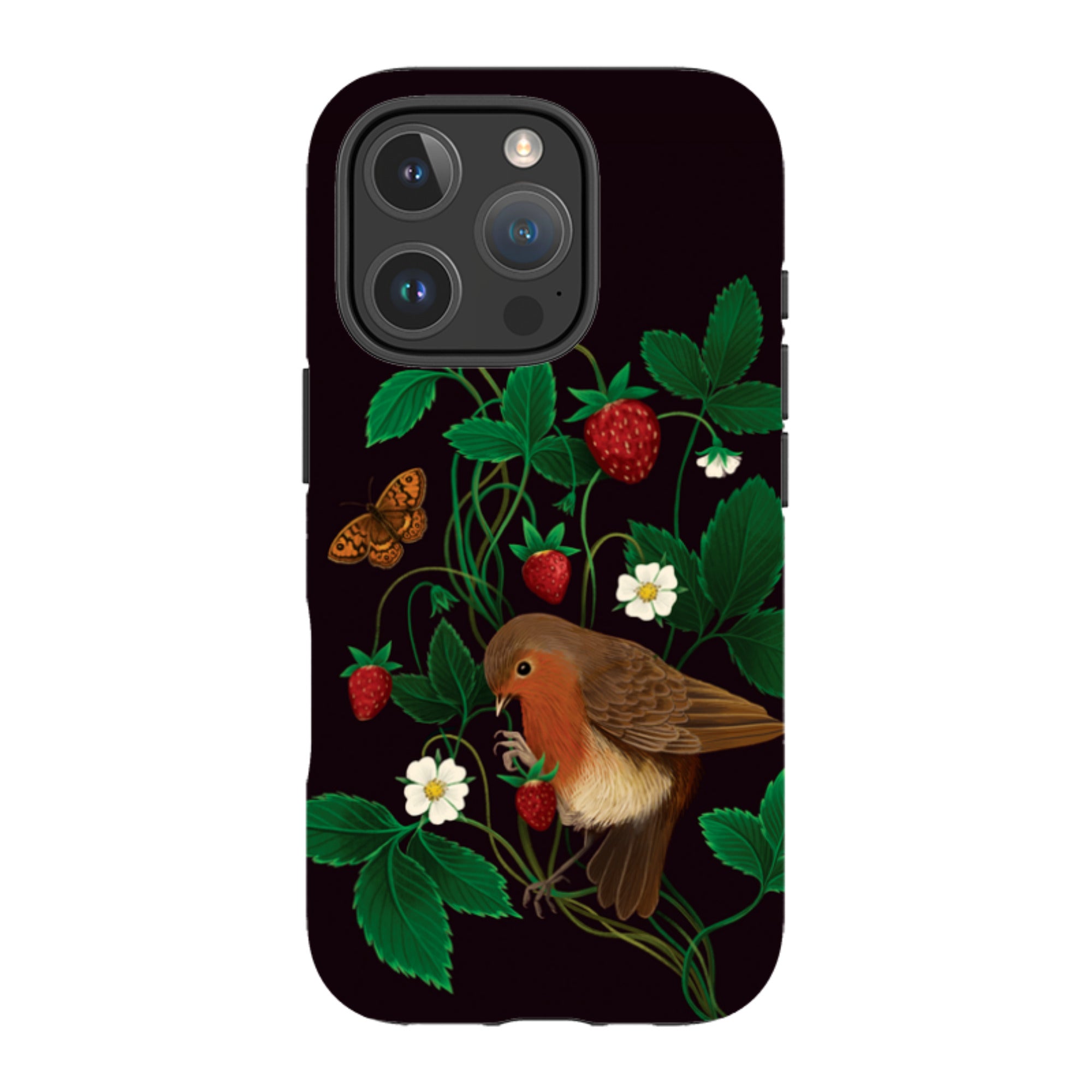 iPhone MagSafe Tough Case - Strawberry Thief By Anna Stead