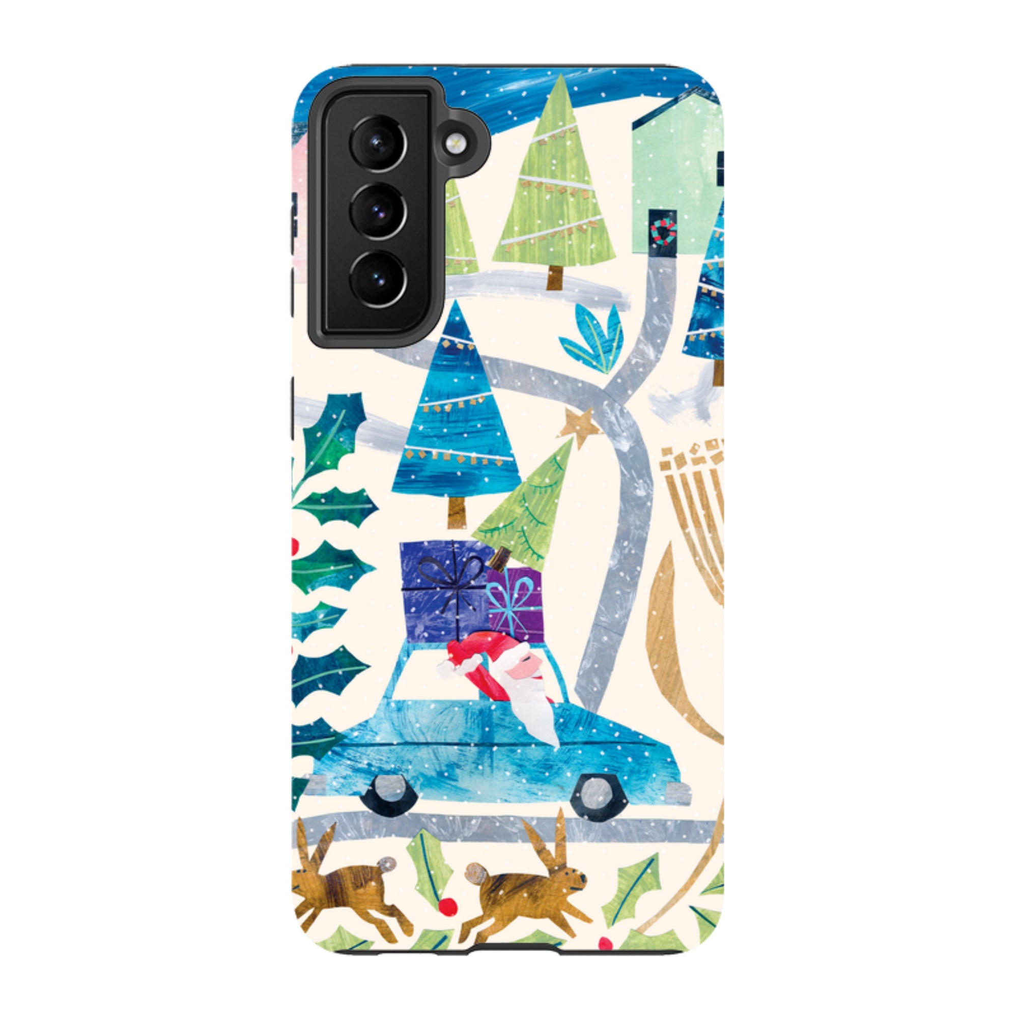 Samsung Tough Case - Santa Driving Home By Tracey English