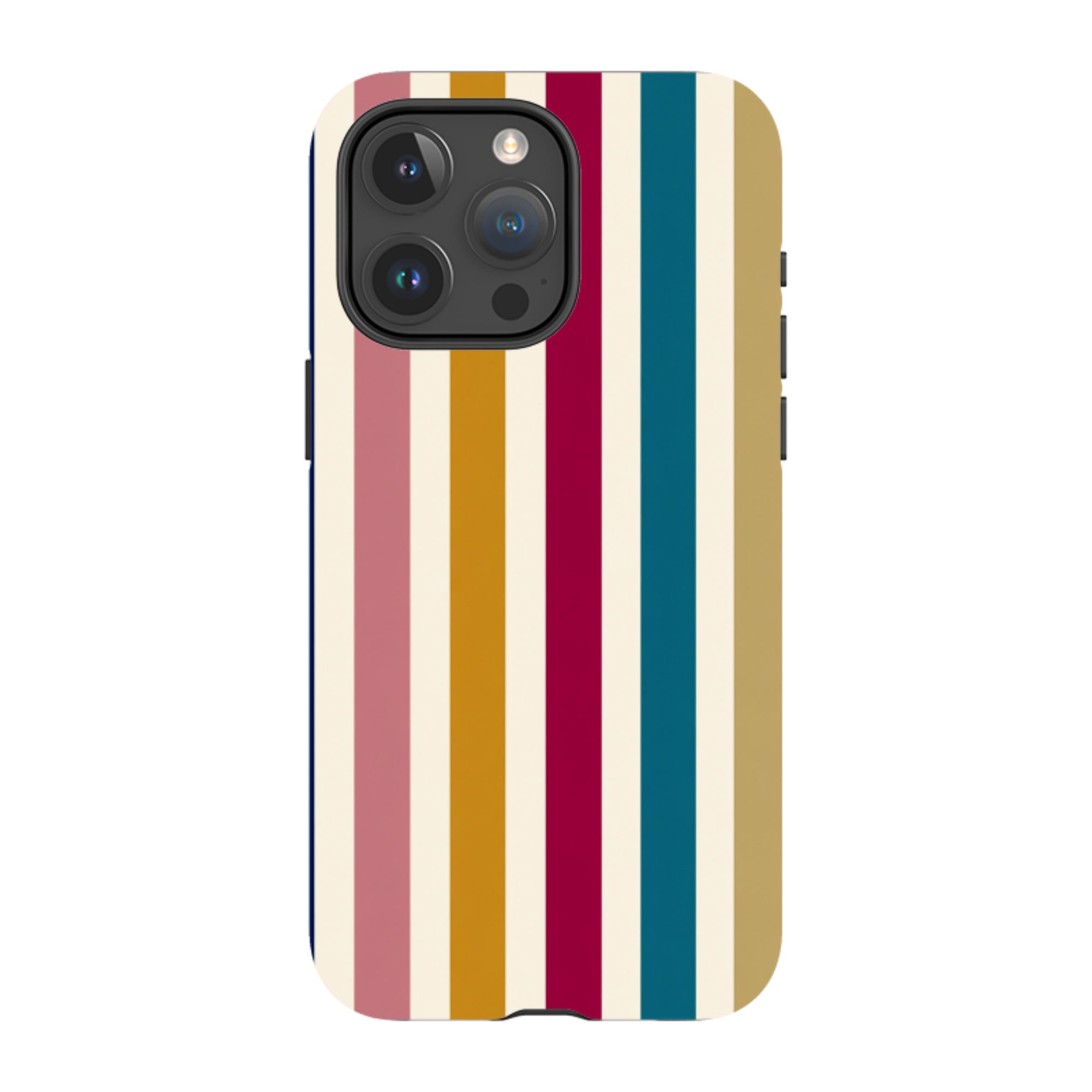 iPhone MagSafe Tough Case - Mustard Gold Stripe