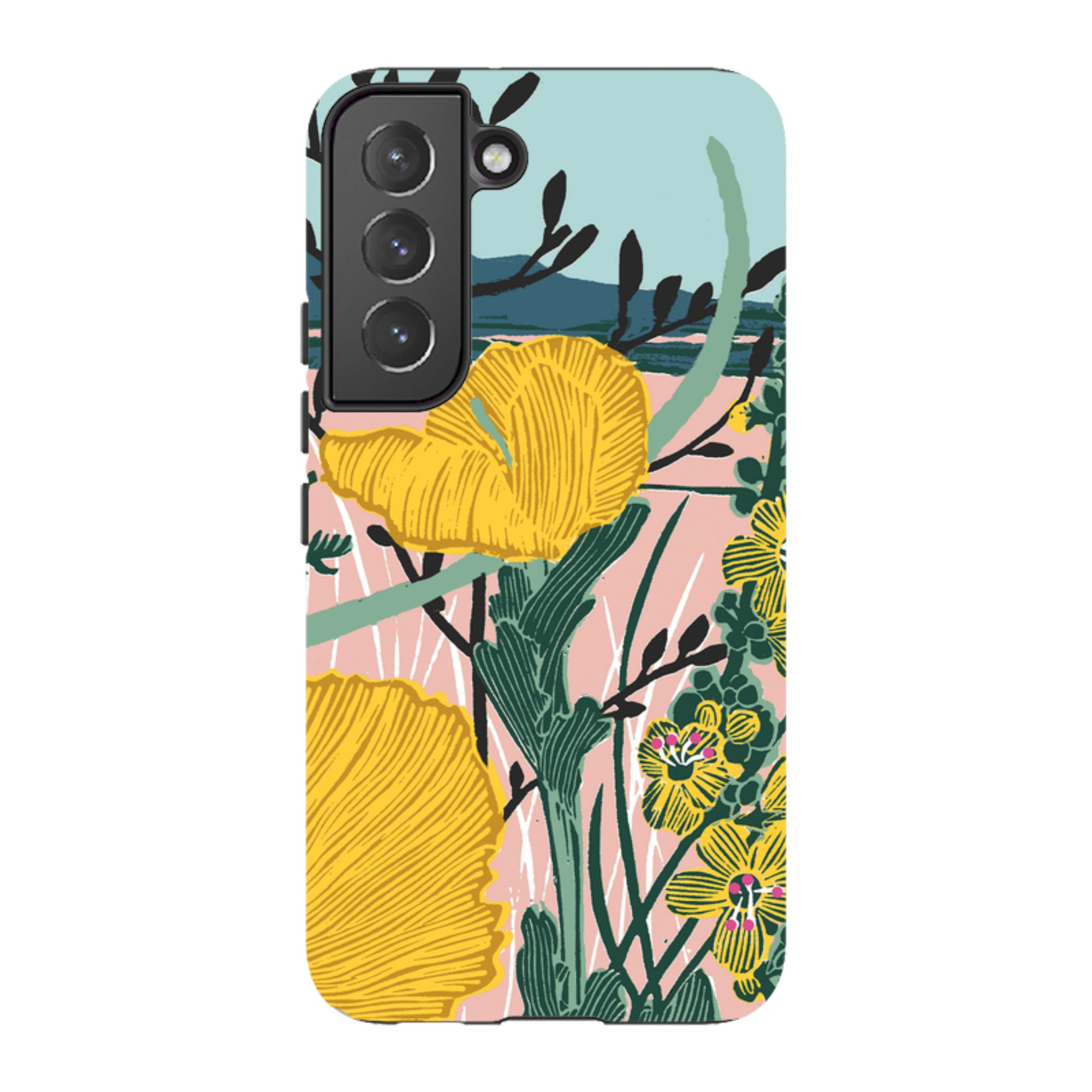 Samsung Tough Case - Yellow Poppies By Kate Heiss