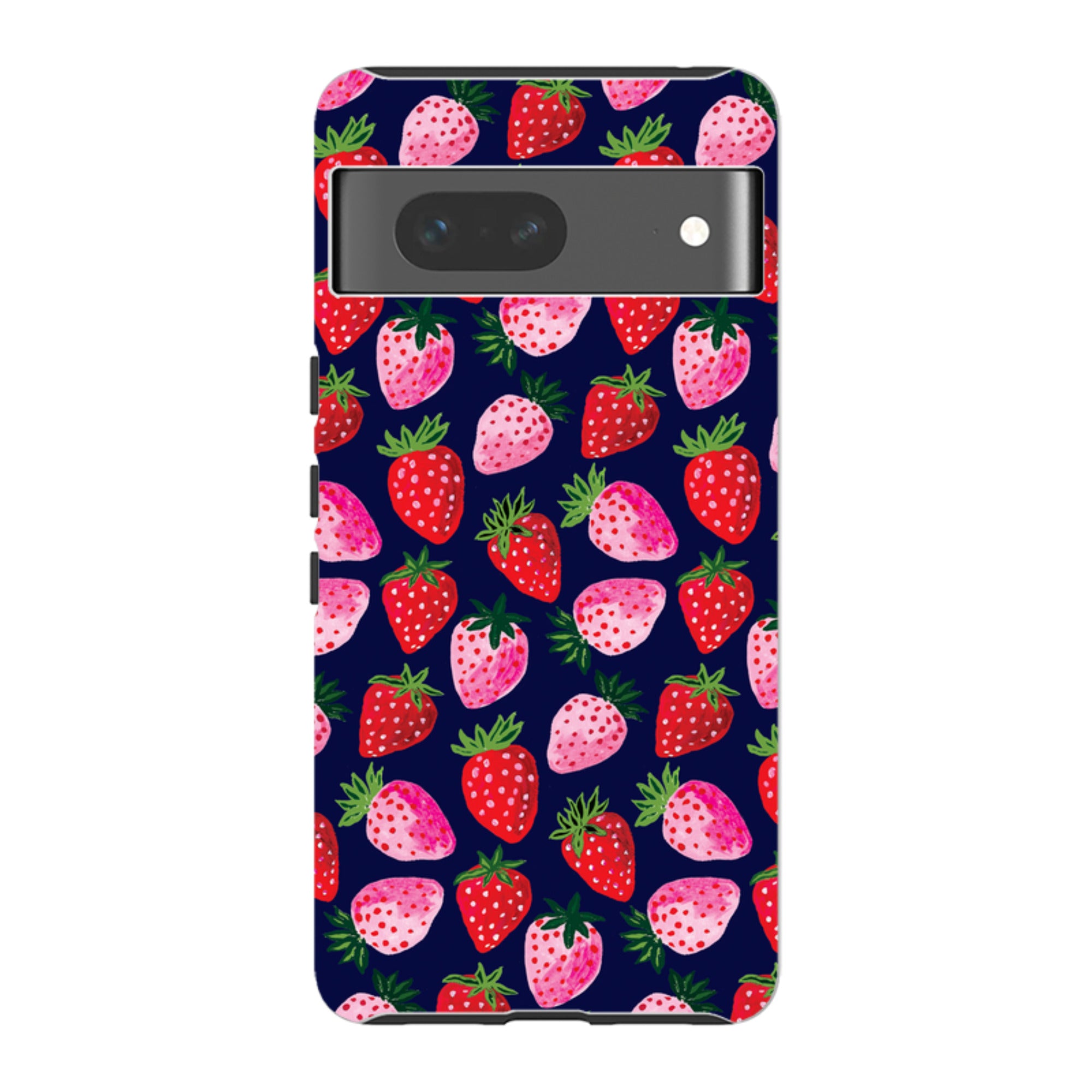 Google Tough Case - Strawberry Scatter Navy By Emma Frances Grant