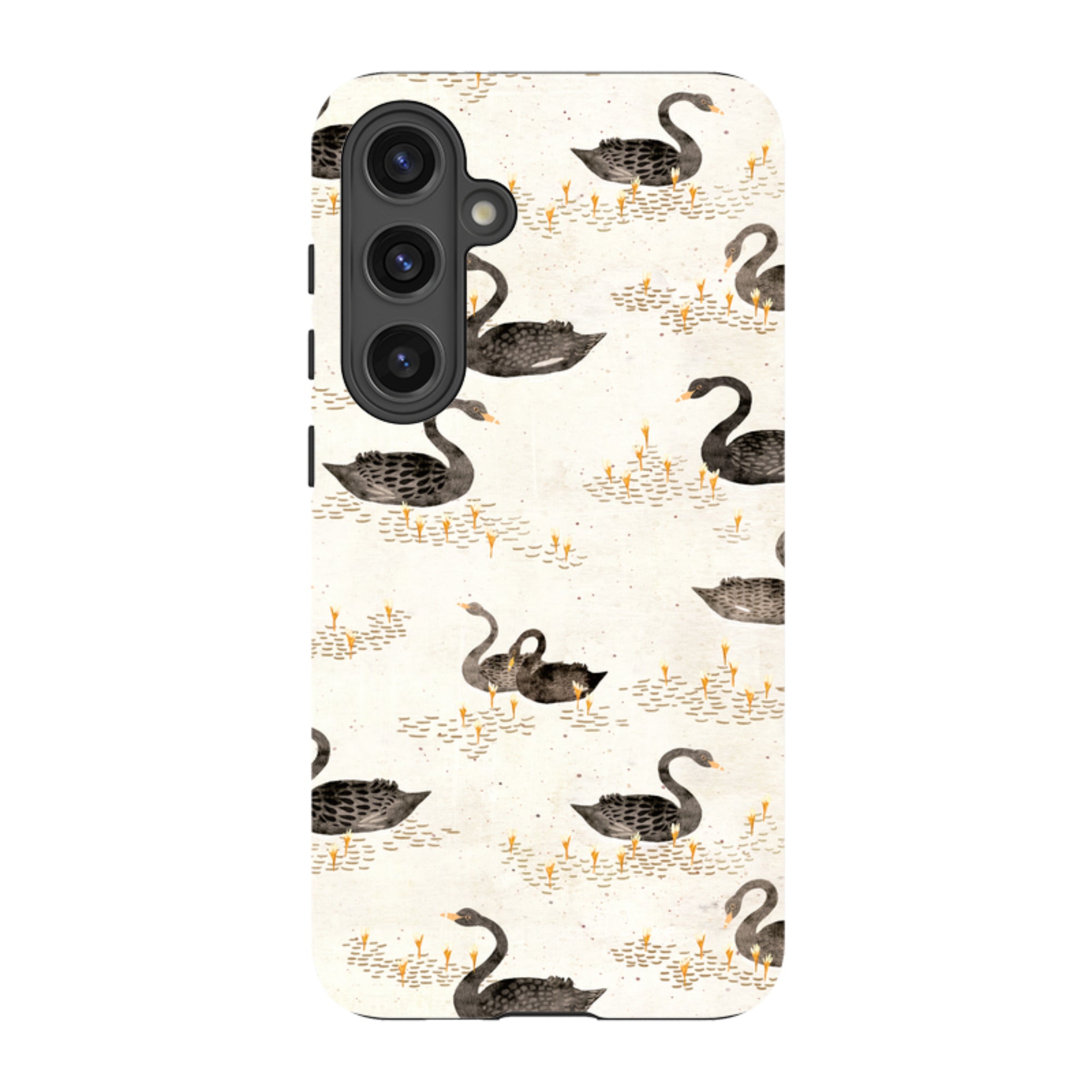 Samsung Tough Case - Swans Cream By Katherine Quinn