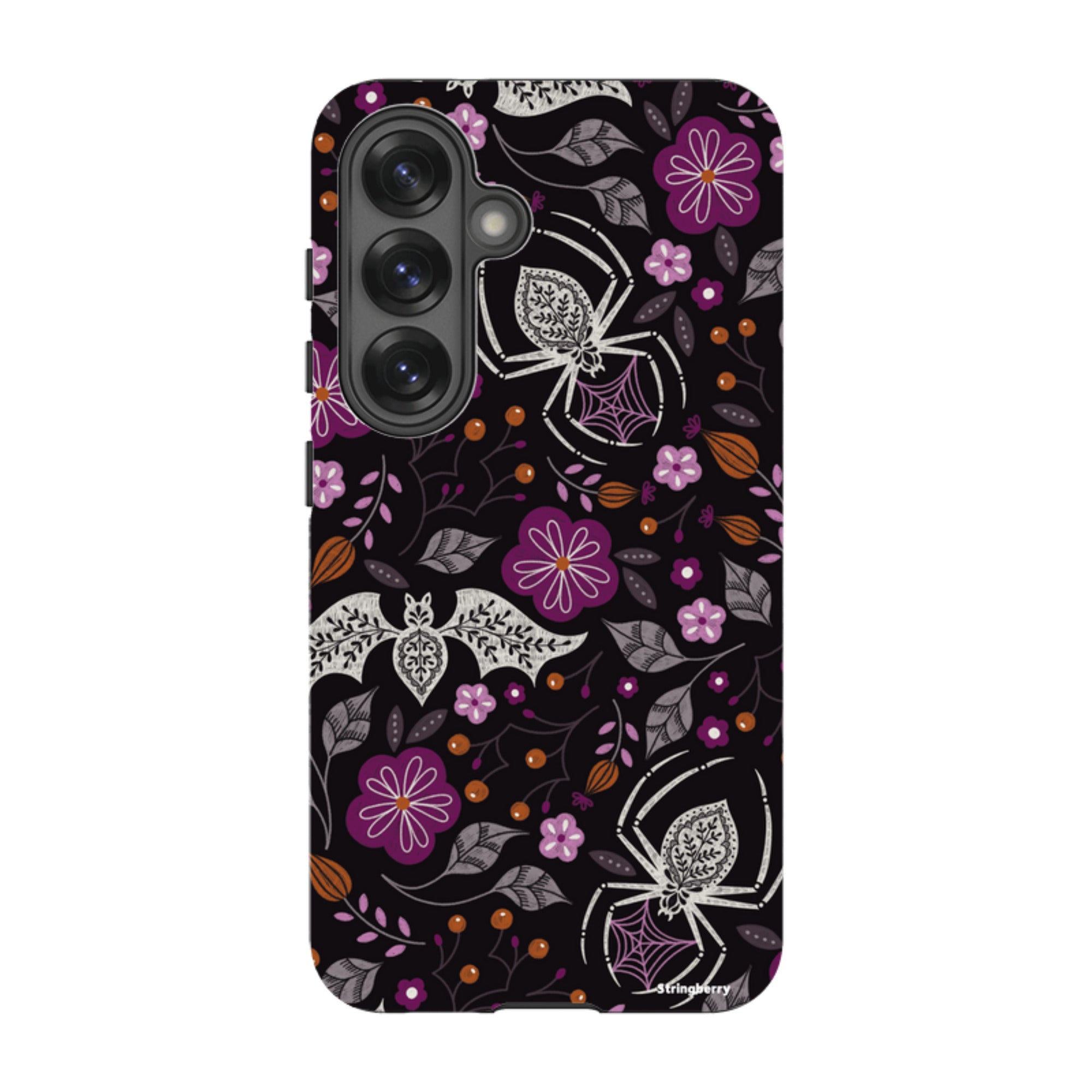 Samsung Tough Case - SpiderBat Pattern Black By Jenny Zemanek