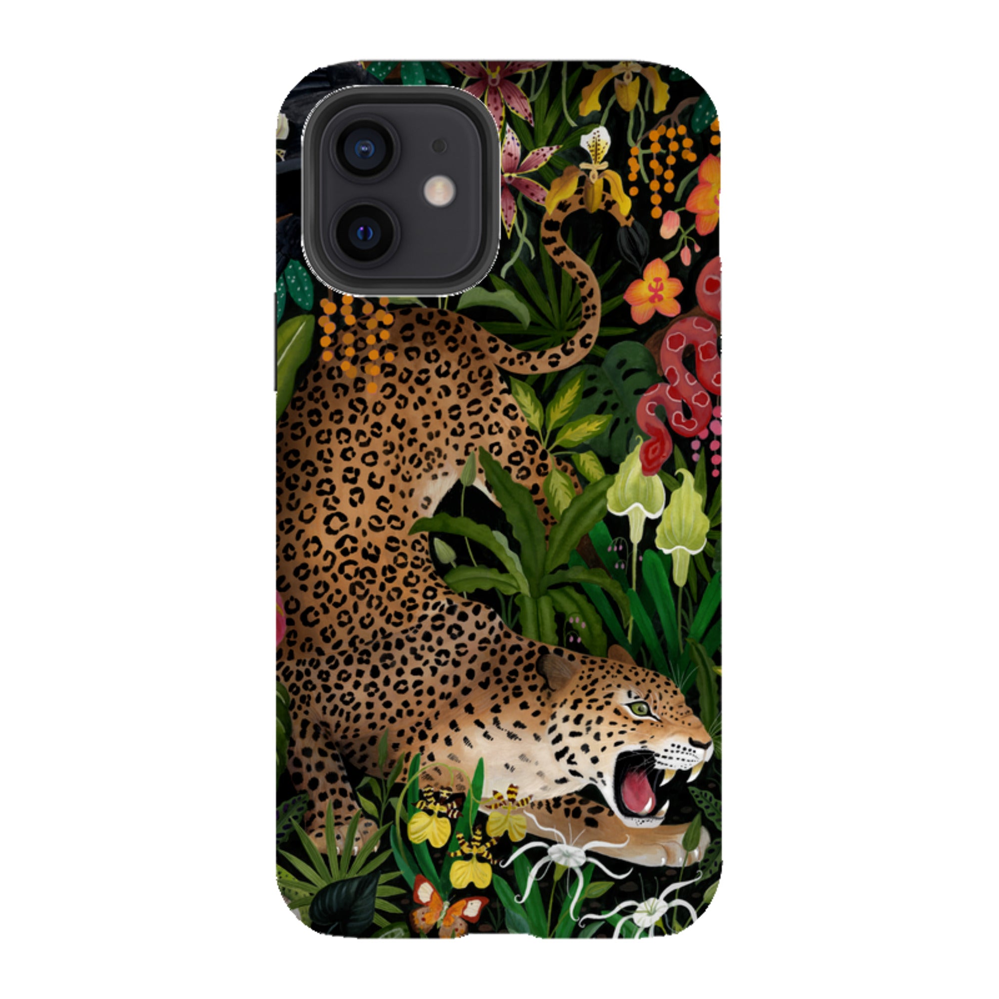 iPhone Tough Case - Roaring Leopard By Bex Parkin
