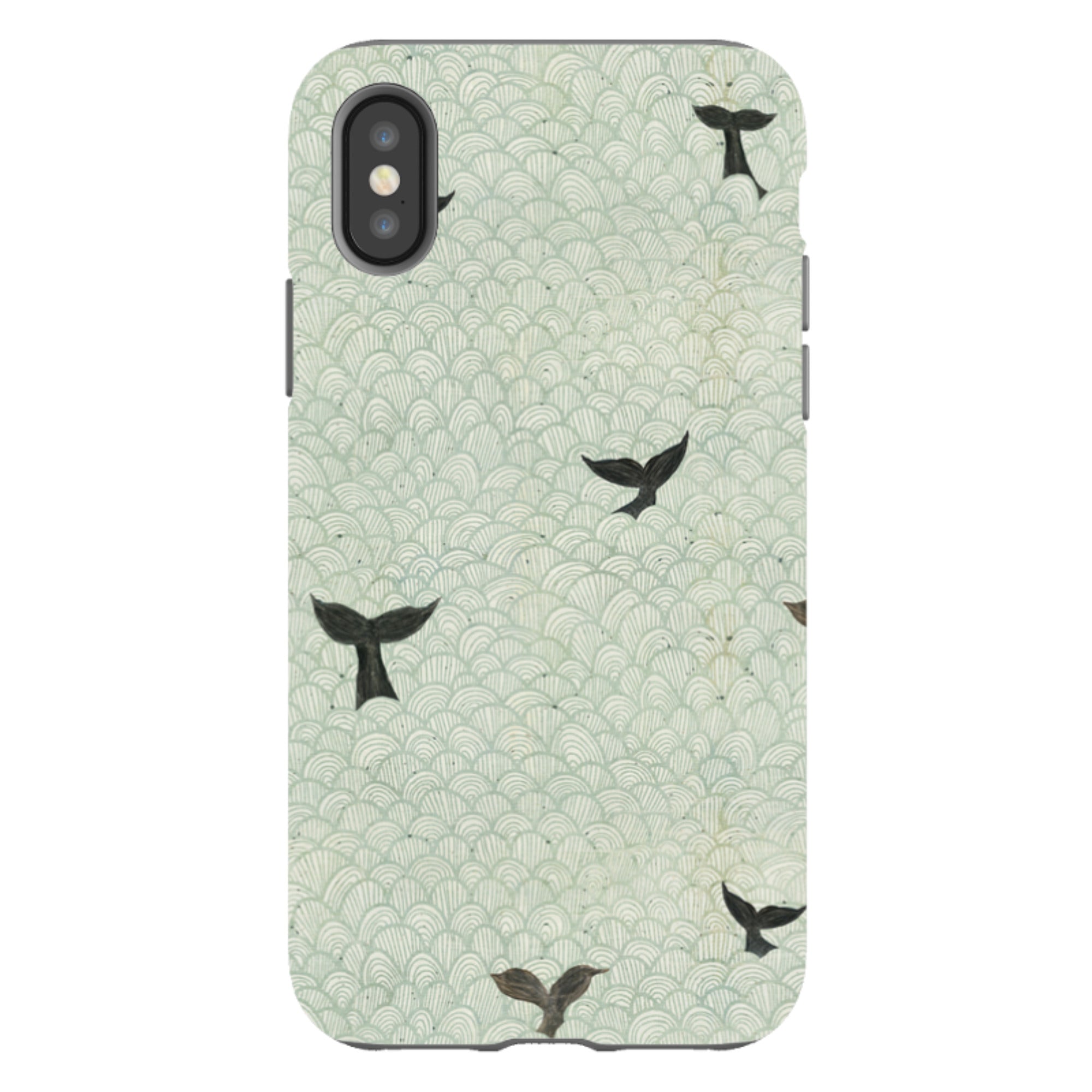iPhone Tough Case - Whale Tails By Katherine Quinn