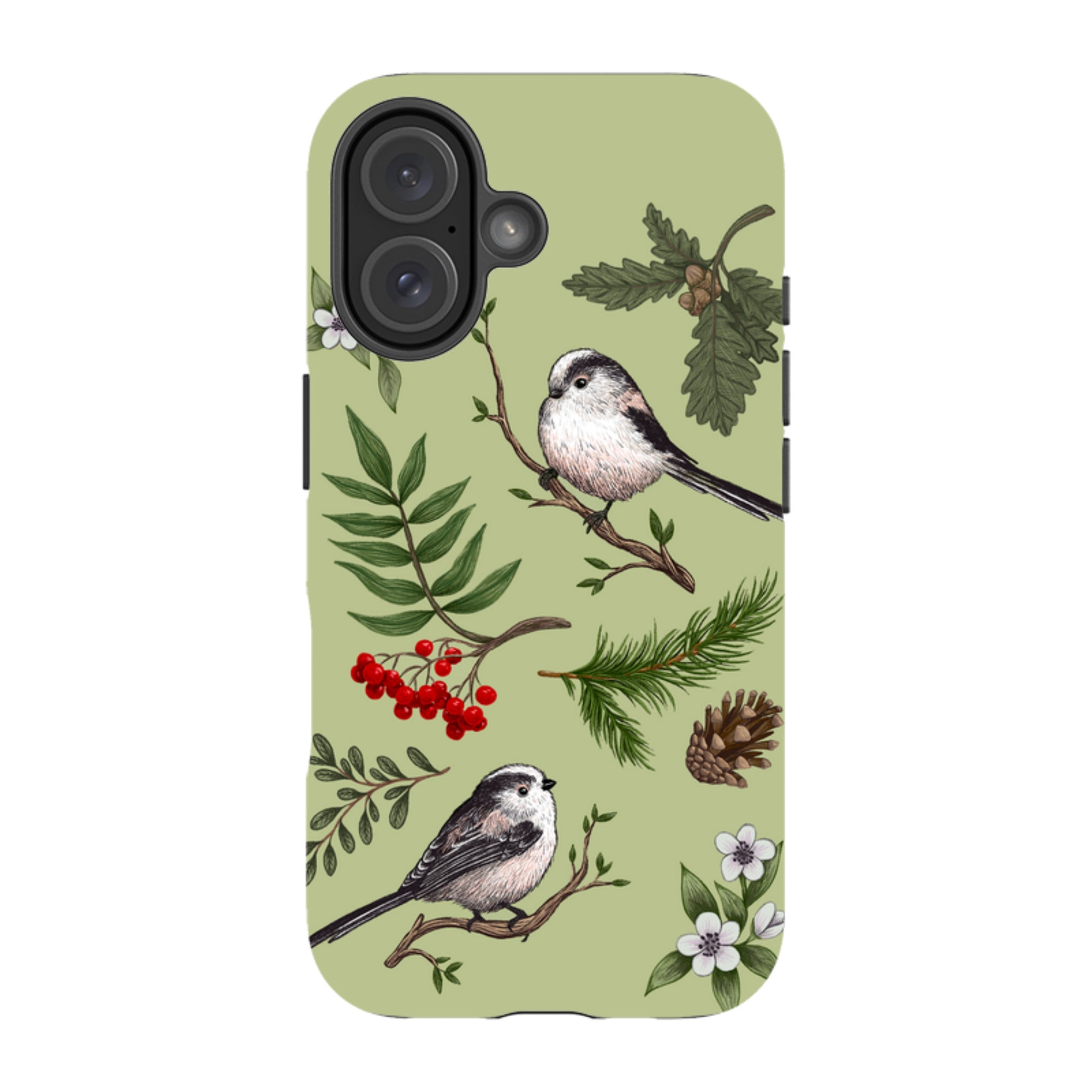 iPhone Tough Case - Longtail Tits By Anna Stead