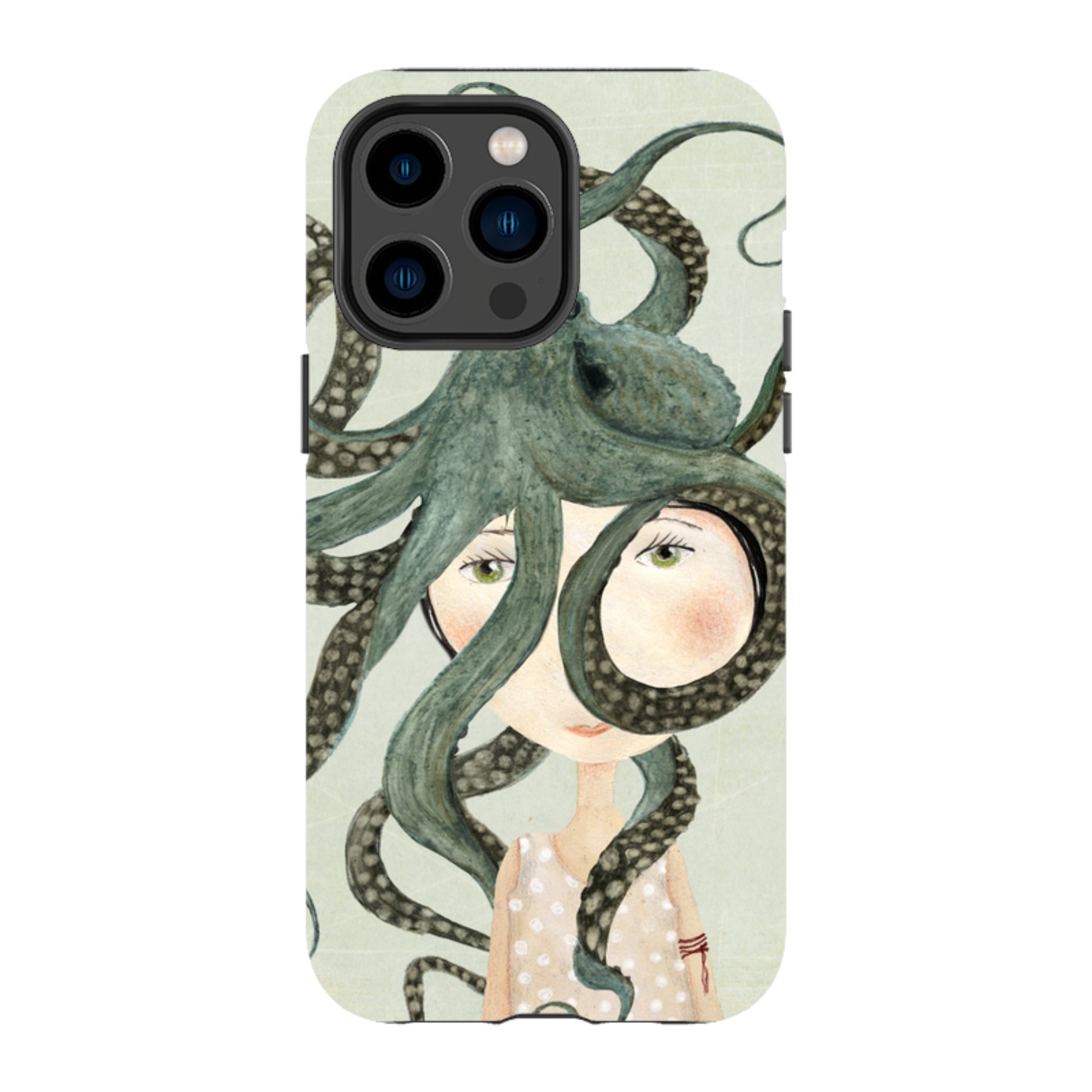 iPhone MagSafe Tough Case - Octopus Girl By Katherine Quinn