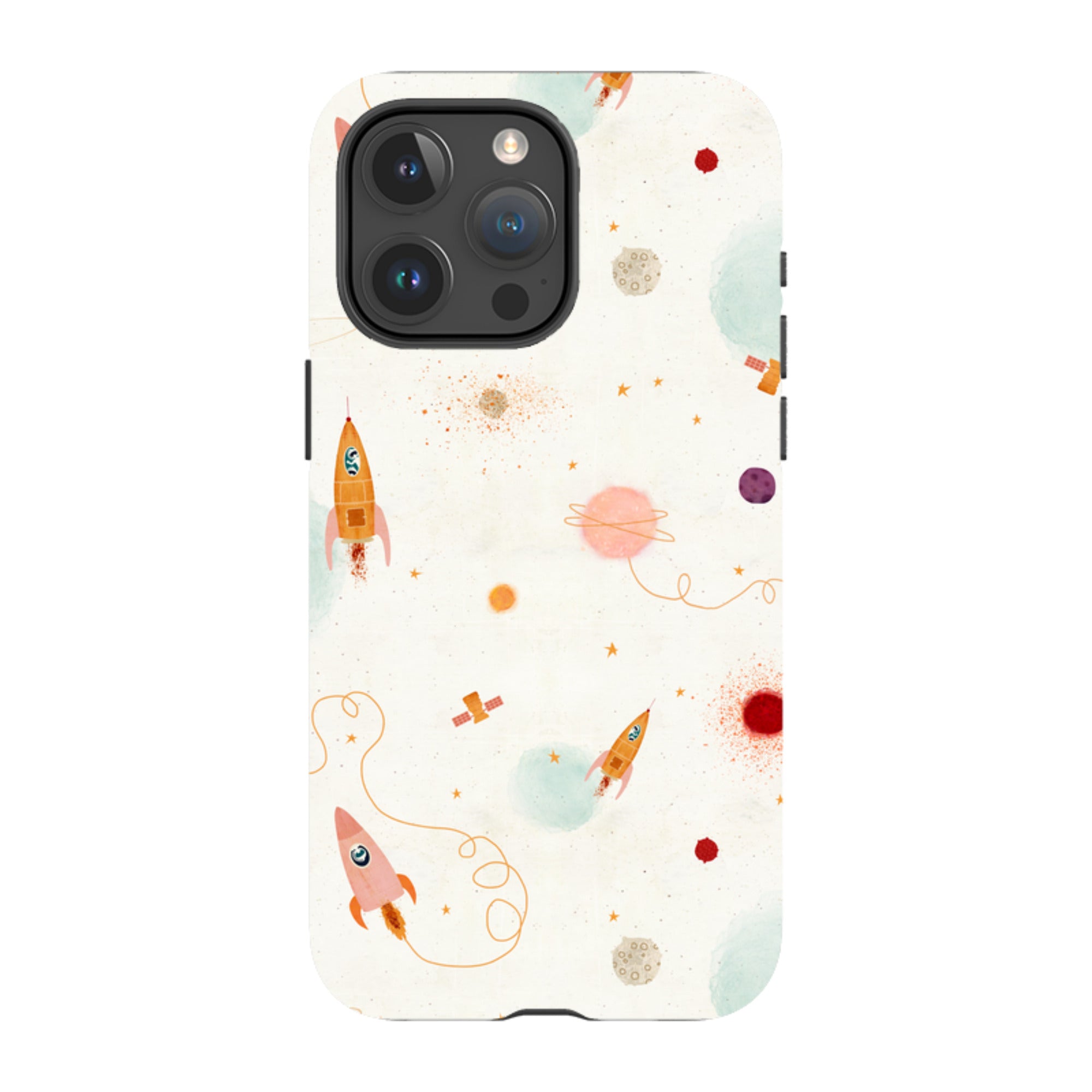iPhone MagSafe Tough Case - Rockets Cream By Katherine Quinn