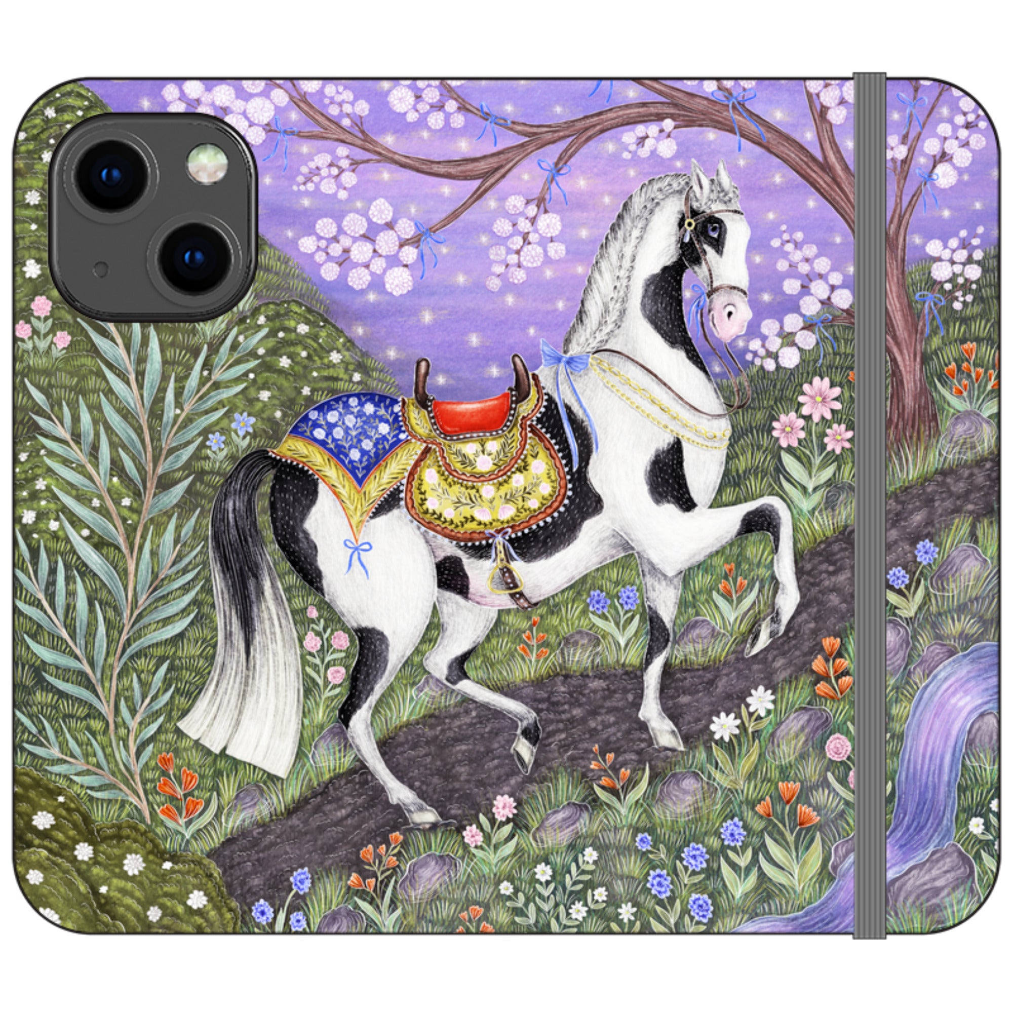 Sunset Steed Wallet Case By Catherine Rowe