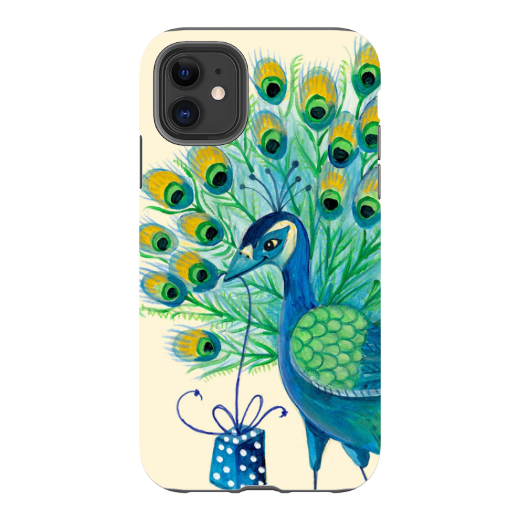 iPhone Tough Case - Peacock Present By Caroline Bonne Muller