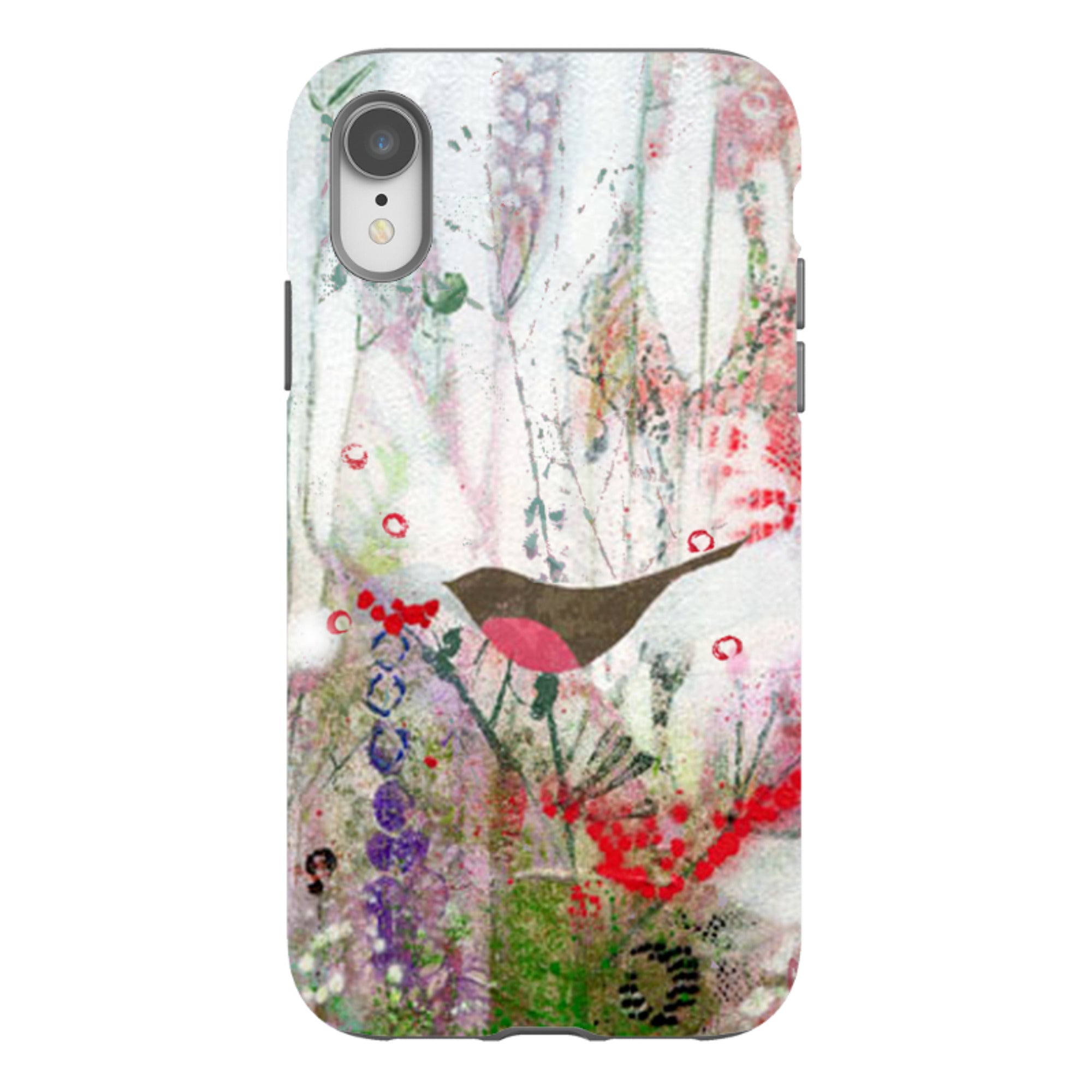 iPhone Tough Case - Robin And Berries By Tiffany Lynch