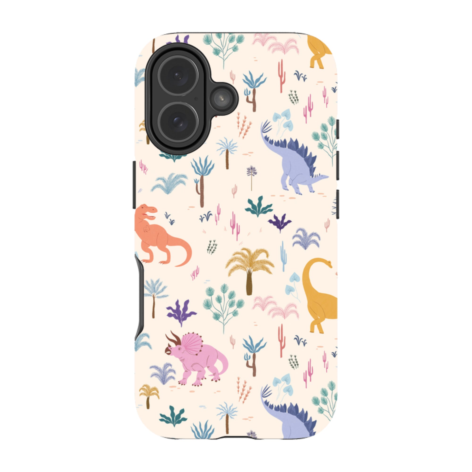 iPhone Tough Case - Dinosaur Pattern Light By Meghann Rader