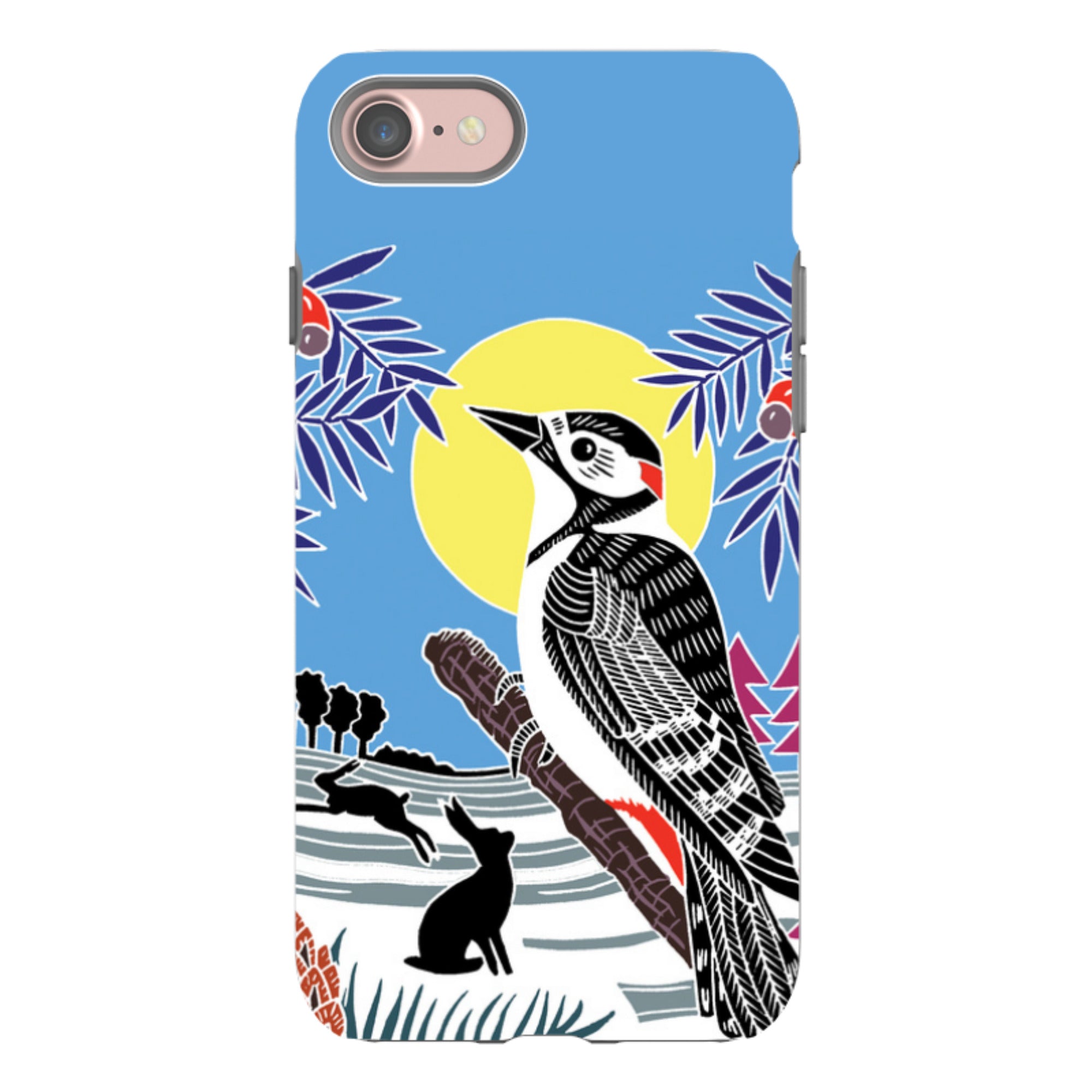 iPhone Tough Case - Woodpecker Yellow By Kate Heiss