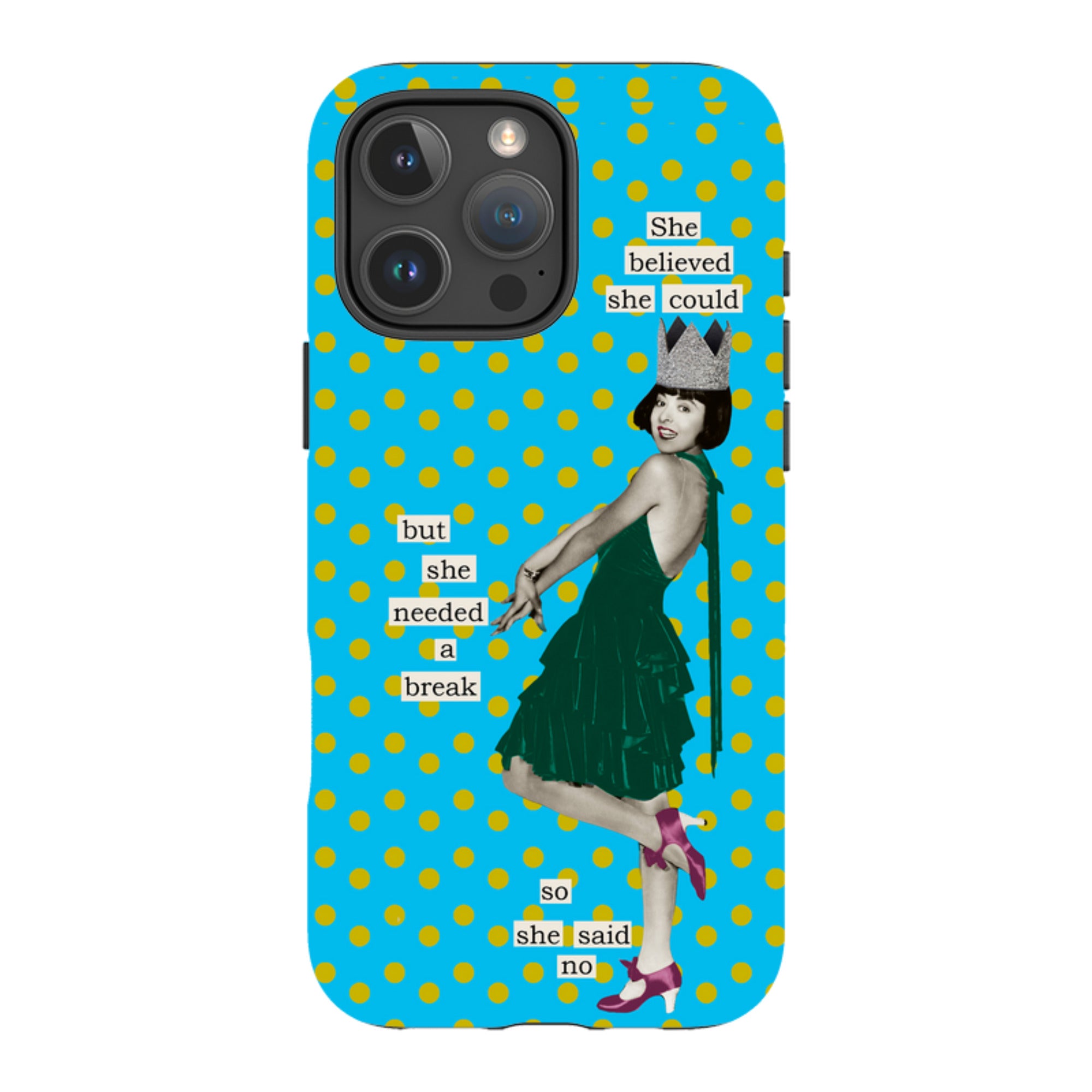 iPhone Tough Case - She Believed She Could By Clare Jordan