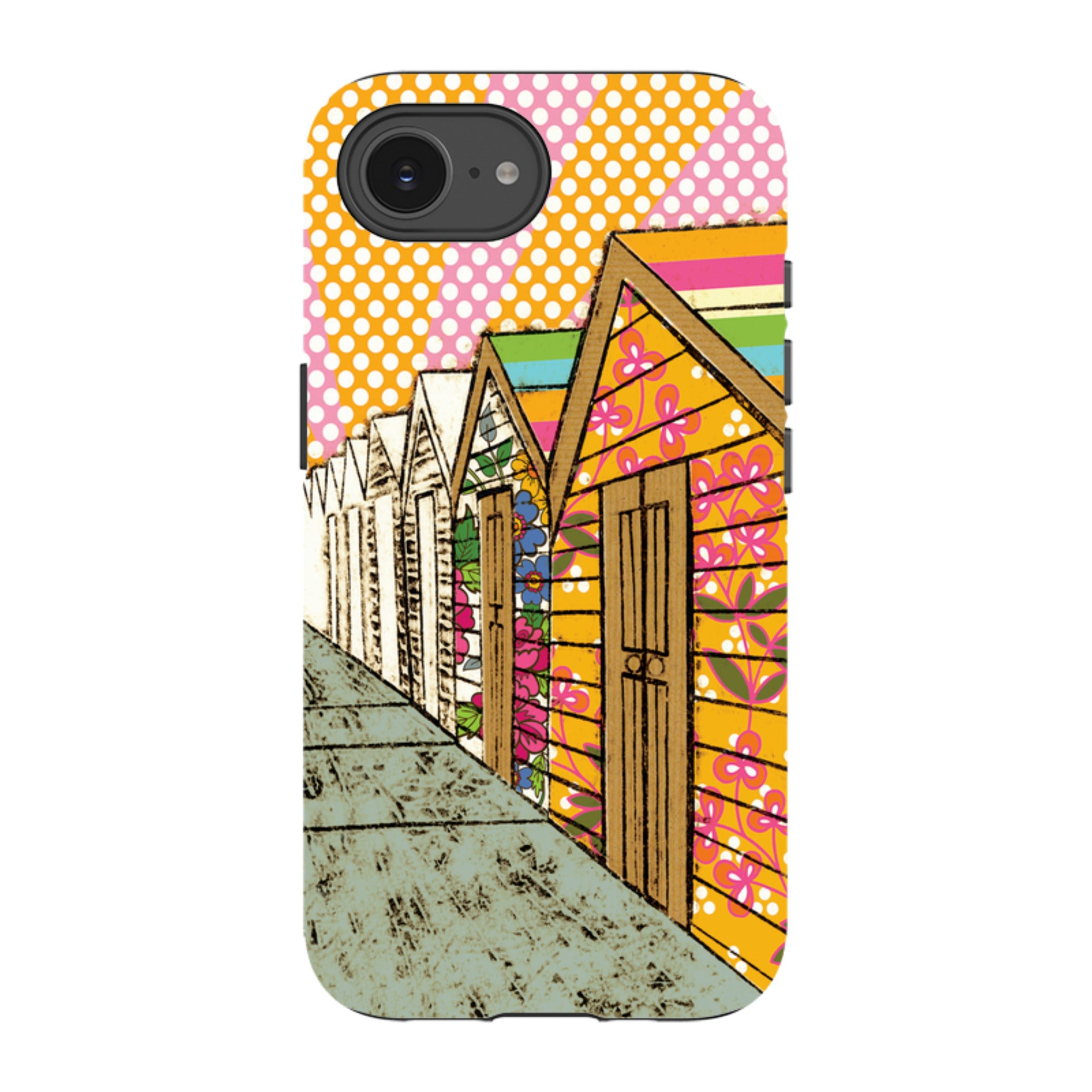 iPhone Tough Case - Beach Huts By Amelia Bowman