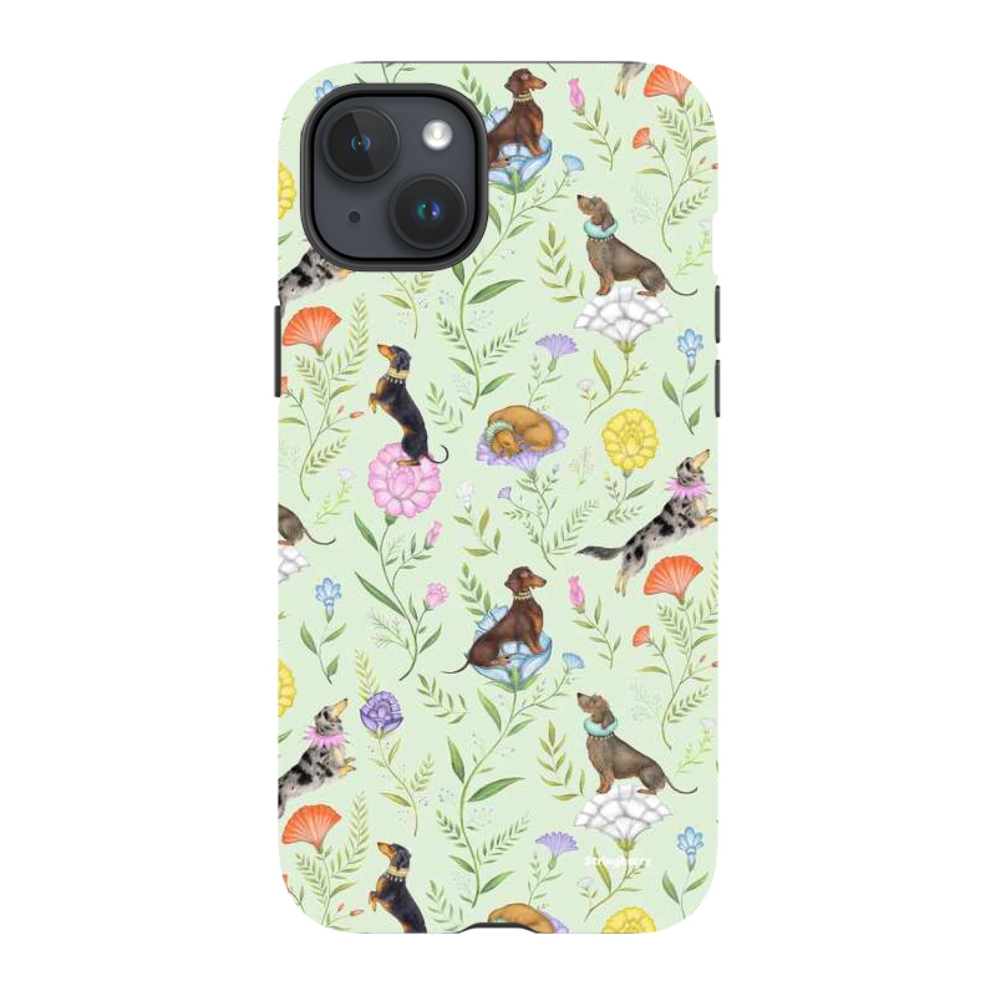 iPhone Tough Case - Doxy Day Afternoon Pistachio By Catherine Rowe