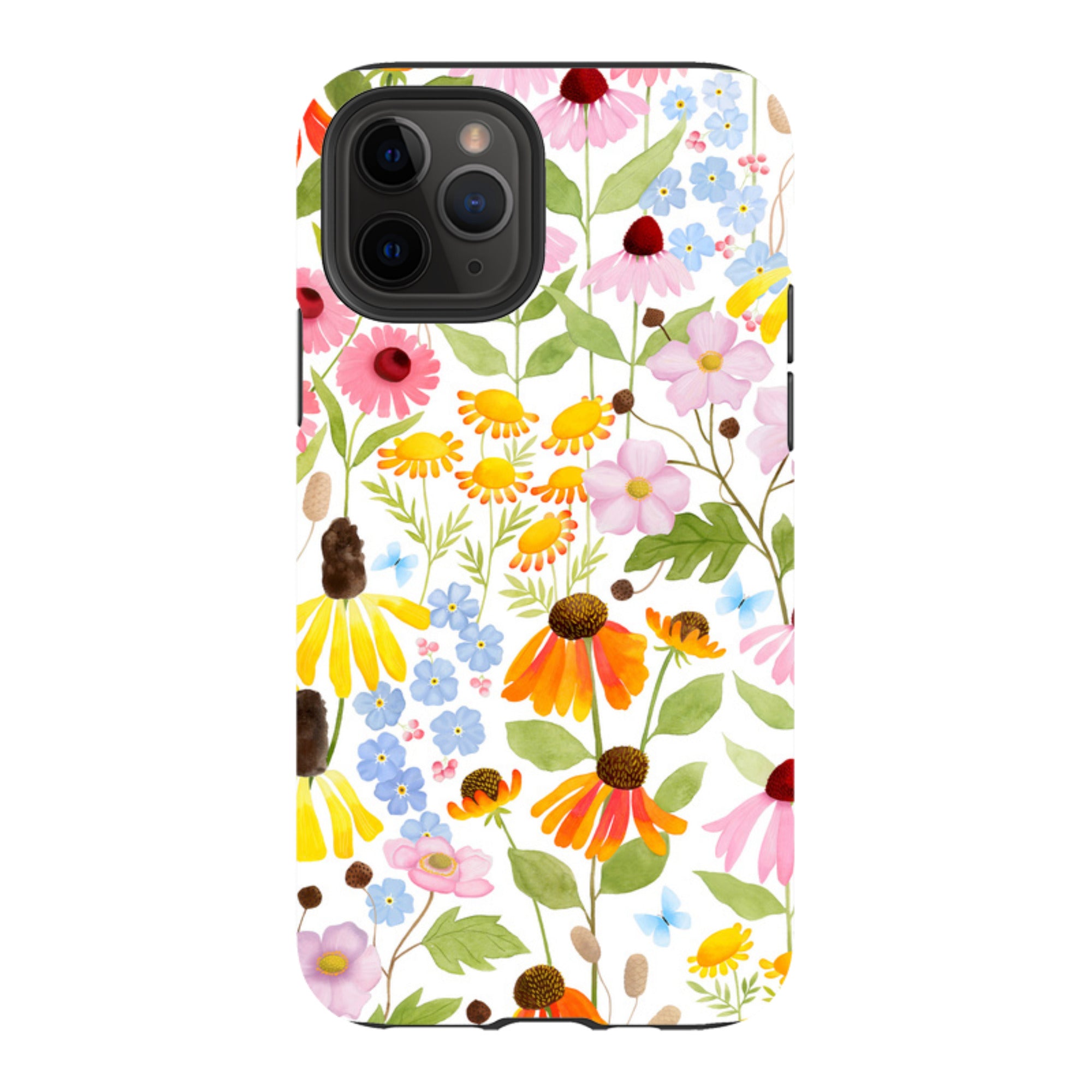 iPhone Tough Case - Wildflower Pattern By Bex Parkin