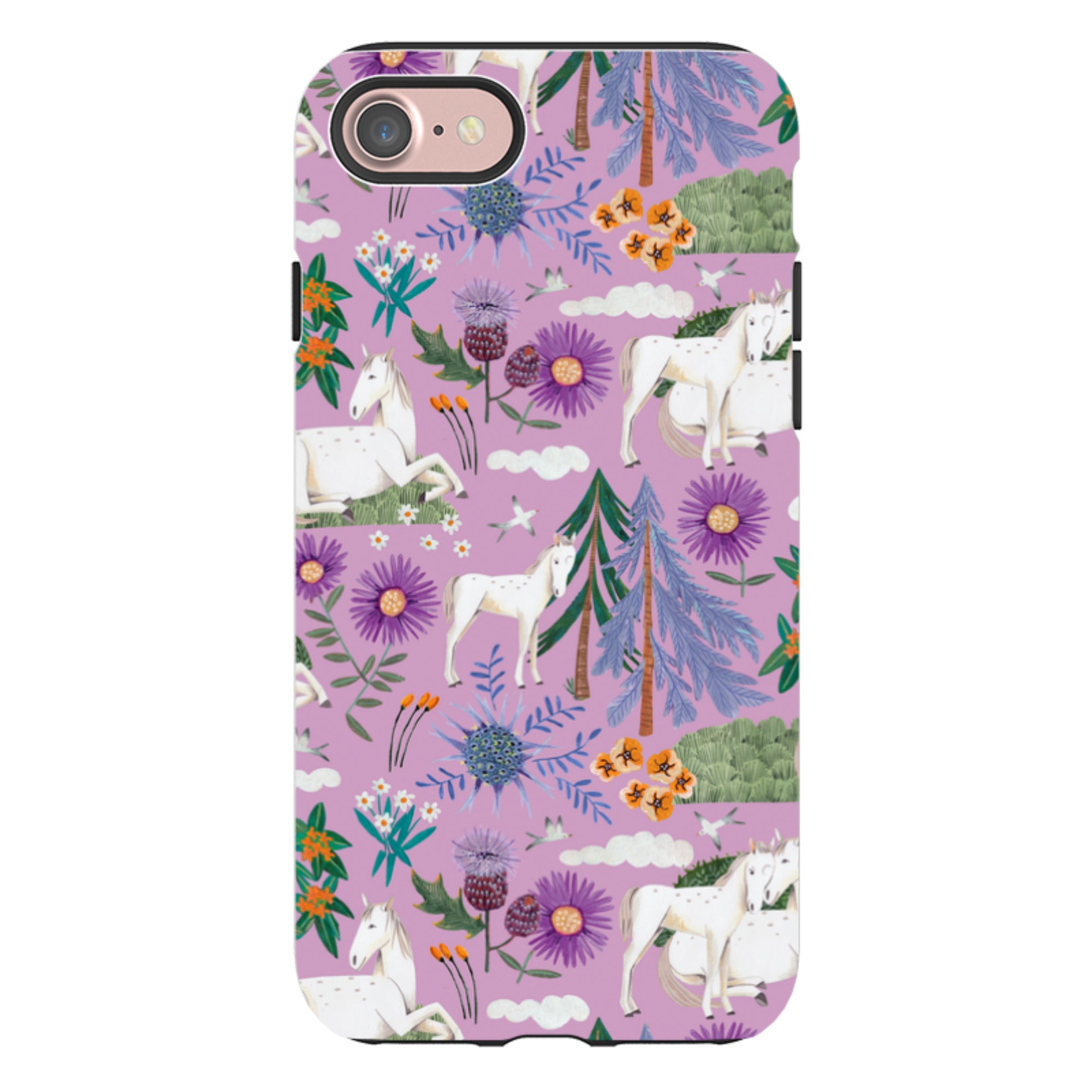 iPhone Tough Case - Horse Pattern II By Caroline Bonne Muller