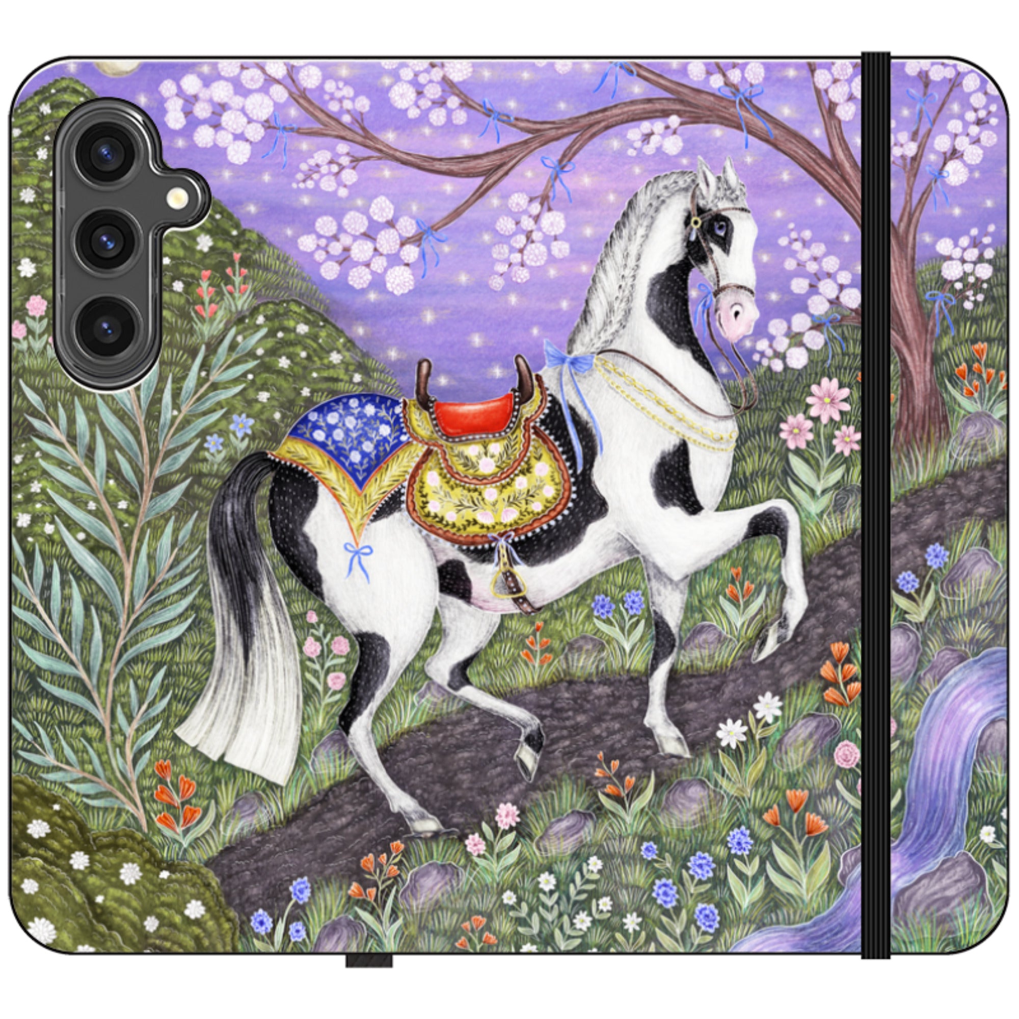 Sunset Steed Wallet Case By Catherine Rowe