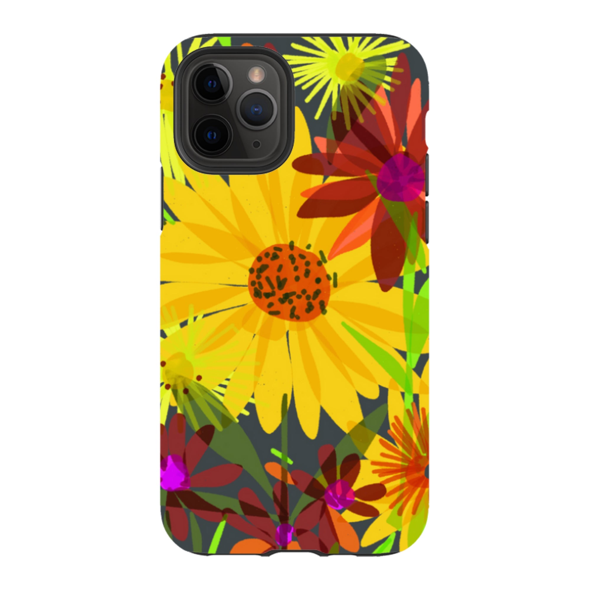 iPhone Tough Case - Sunflowers By Sarah Campbell