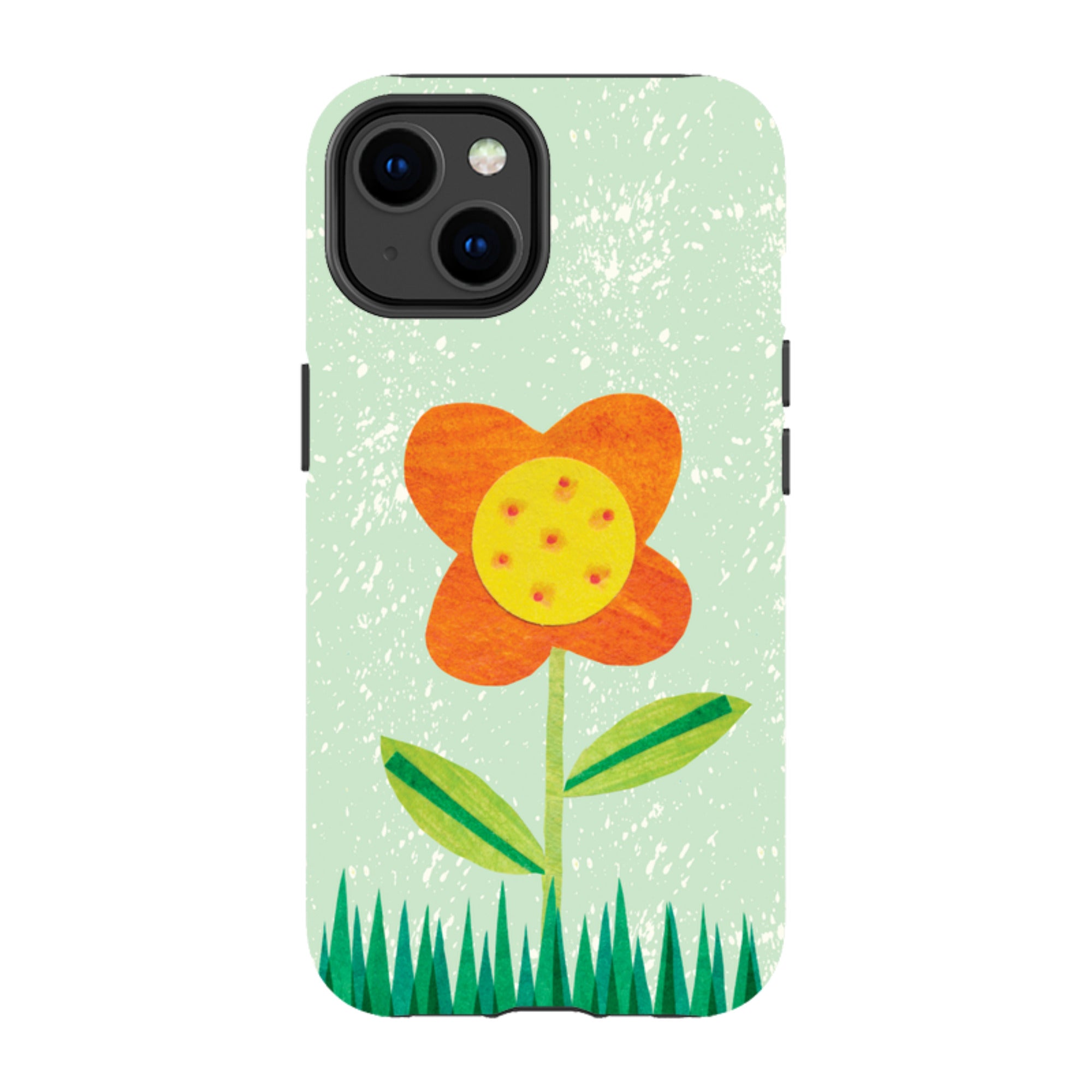 iPhone MagSafe Tough Case - Orange Flower By Tracey English