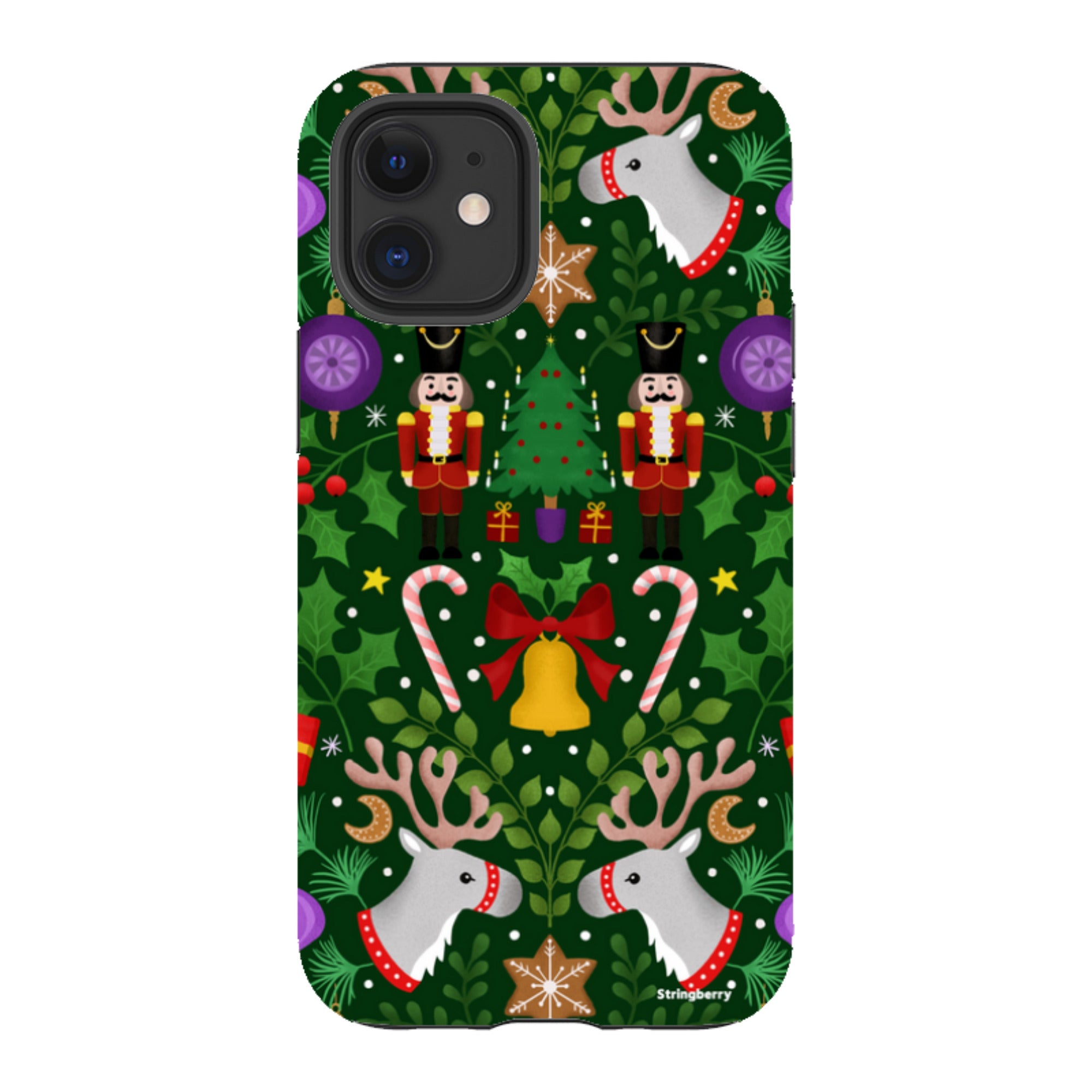 iPhone Tough Case - Xmas Pattern I By Bex Parkin