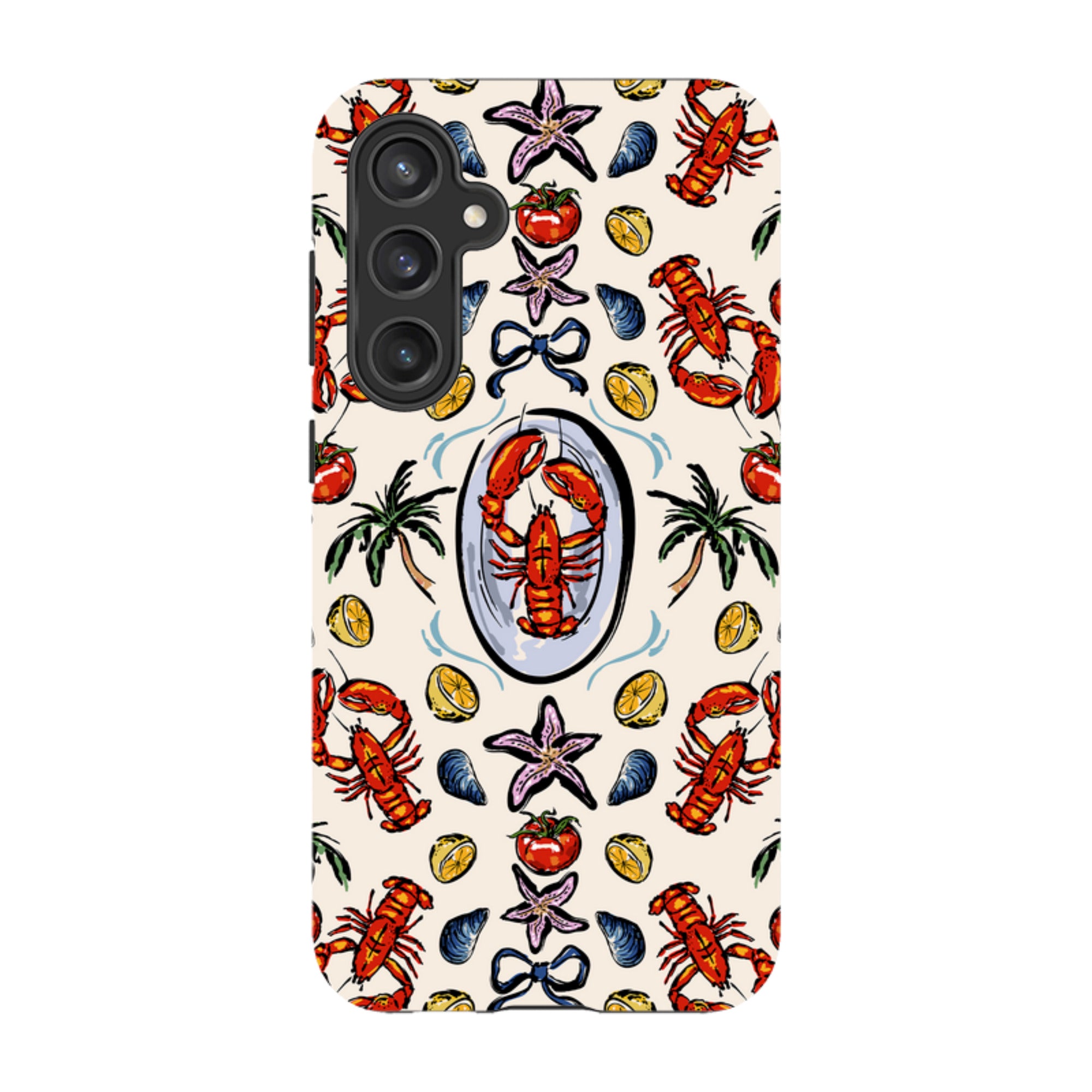 Samsung Tough Case - Seafood and palm trees